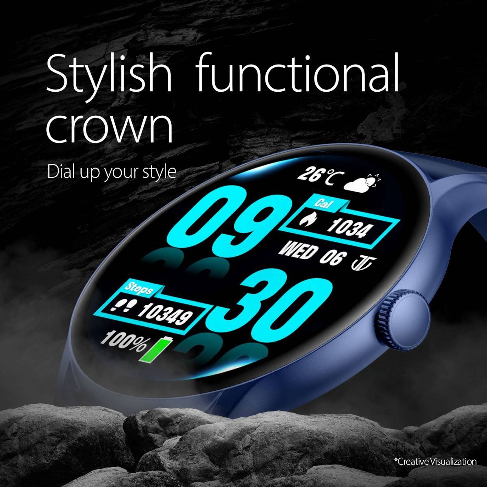TITAN Evoke Smartwatch with Bluetooth Calling (36.32mm AMOLED Display, IP68 Water Resistant, Blue Strap) TITAN Evoke Smartwatch with Bluetooth Calling (36.32mm AMOLED Display, IP68 Water Resistant, Blue Strap)_13