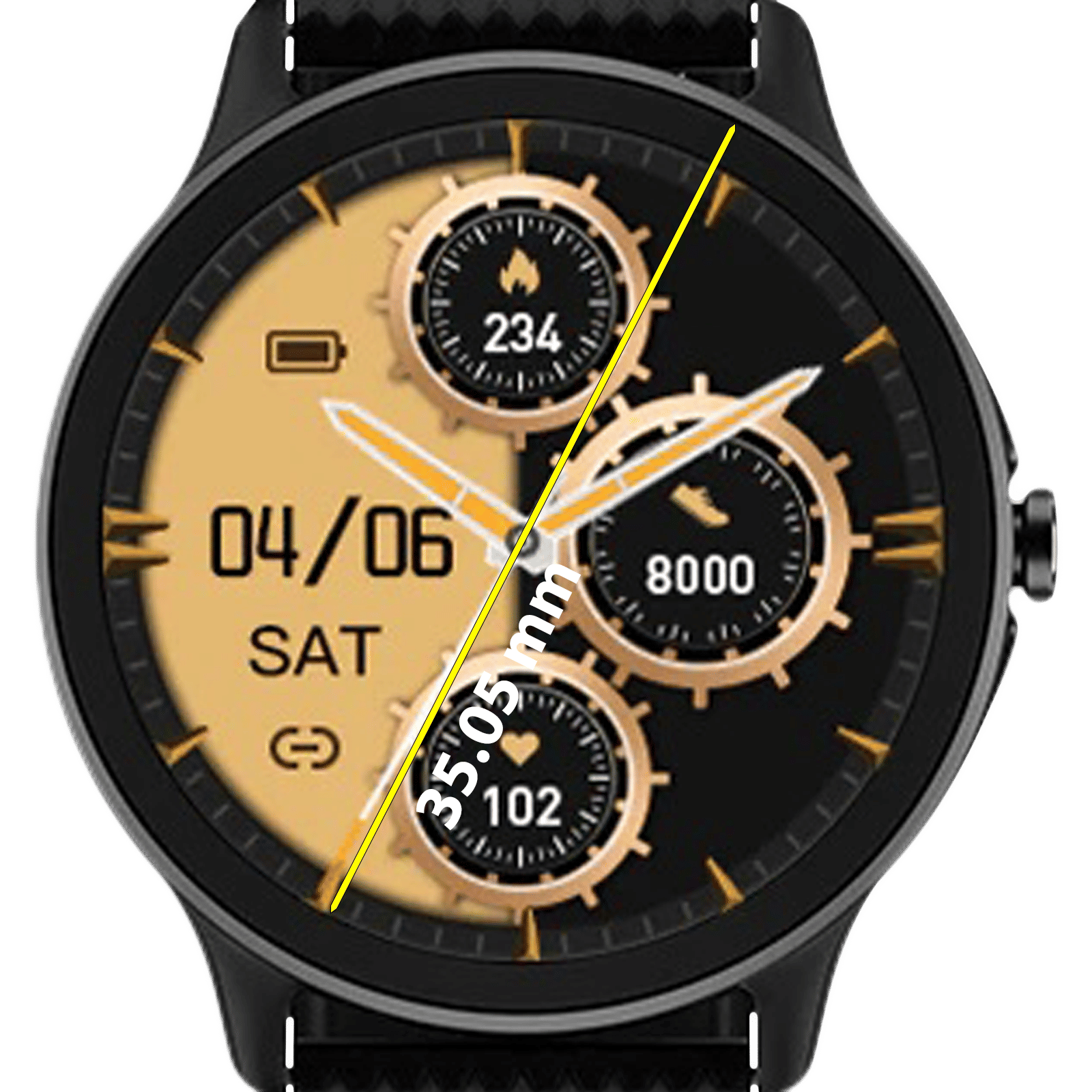 noise NoiseFit Curve Smartwatch with Bluetooth Calling (35.05mm TFT Display, IP68 Water Resistant, Jet Black Strap) noise NoiseFit Curve Smartwatch with Bluetooth Calling (35.05mm TFT Display, IP68 Water Resistant, Jet Black Strap)_6
