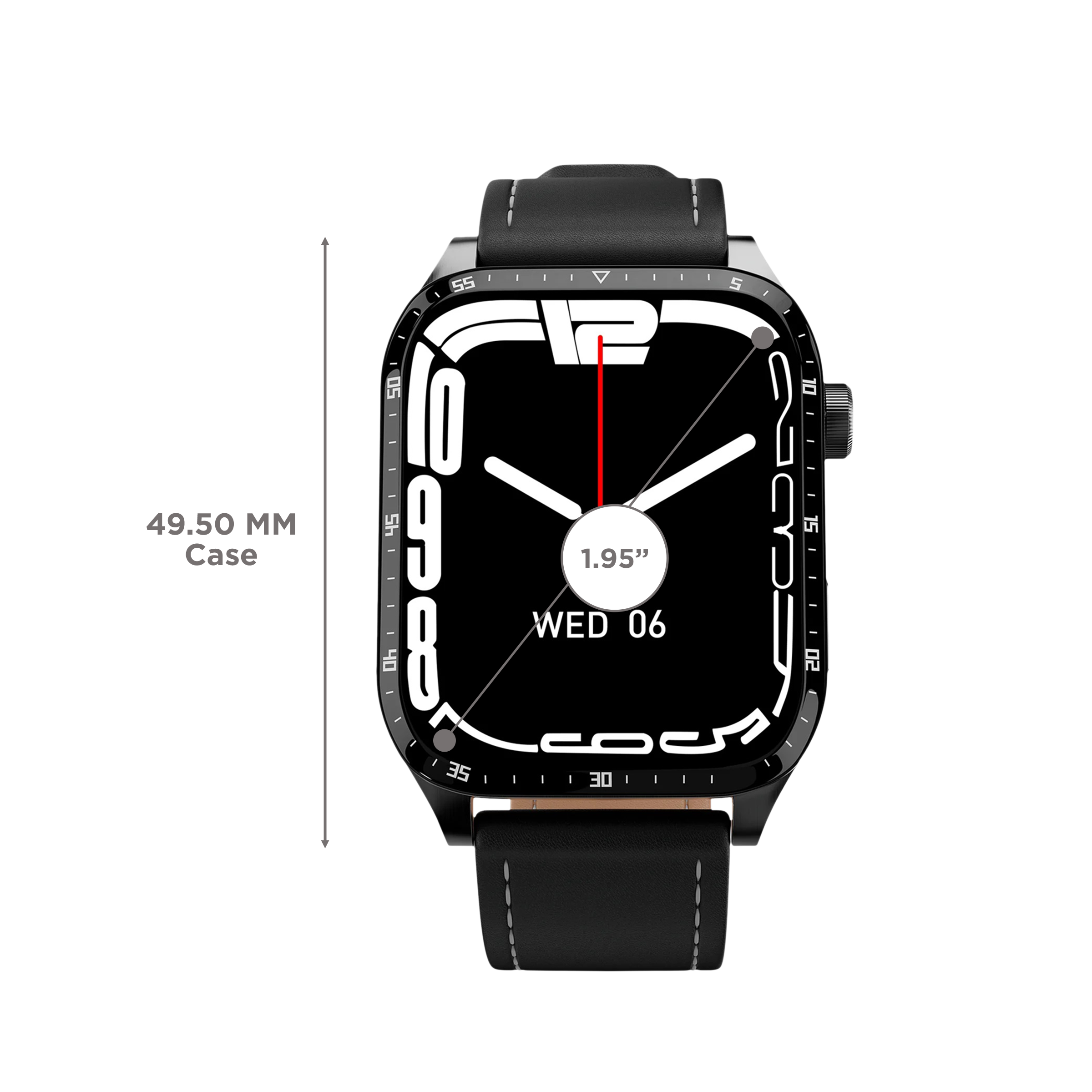 FIRE-BOLTT Atlas Smartwatch with Bluetooth Calling (49.5mm TFT HD Display, IP68 Water Resistant, Black Strap)_3