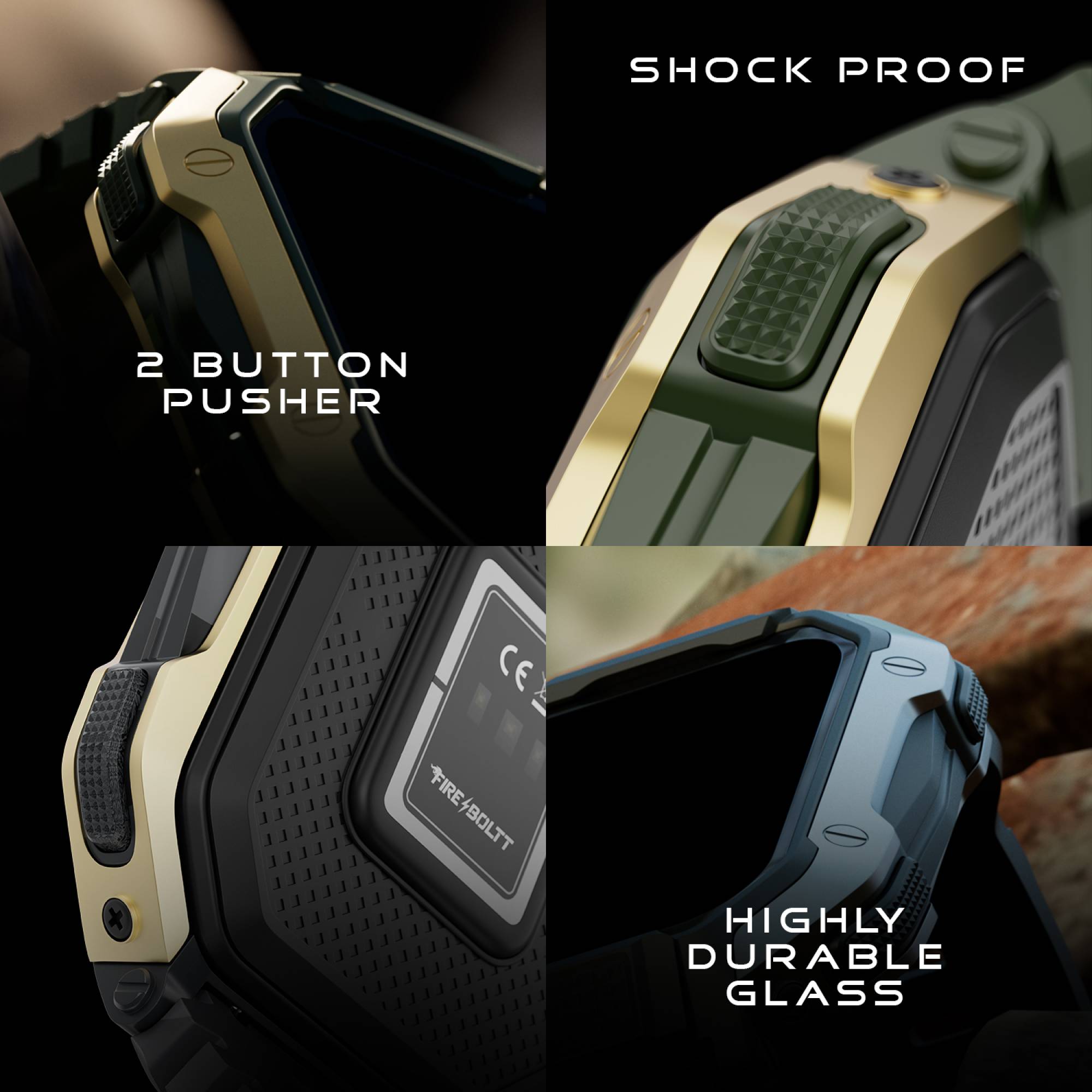 FIRE-BOLTT Shark Smartwatch with Bluetooth Calling (46.4mm HD Display, IP67 Water Resistant, Black Strap)_8