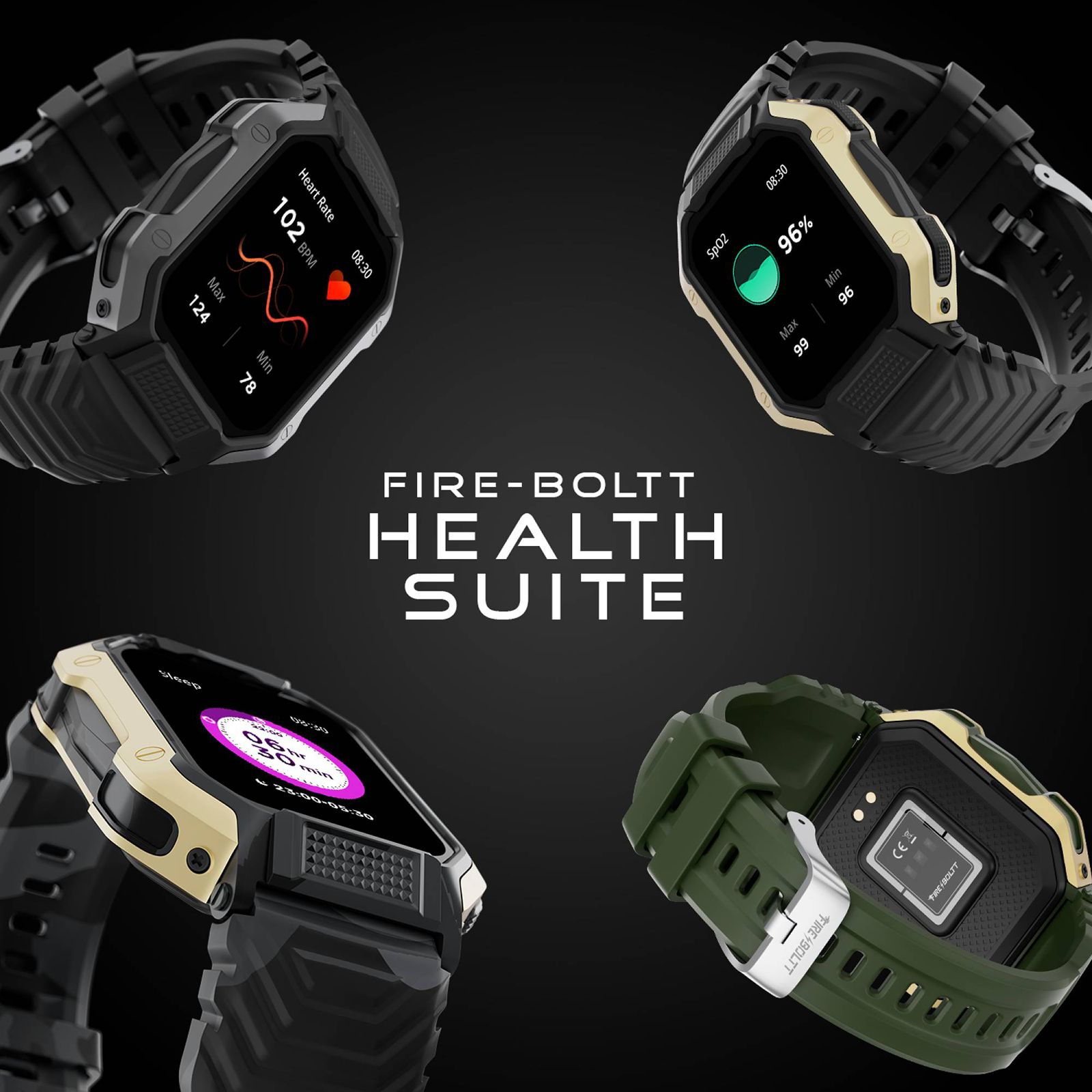 FIRE-BOLTT Shark Smartwatch with Bluetooth Calling (46.4mm HD Display, IP67 Water Resistant, Green Strap) FIRE-BOLTT Shark Smartwatch with Bluetooth Calling (46.4mm HD Display, IP67 Water Resistant, Green Strap)_14