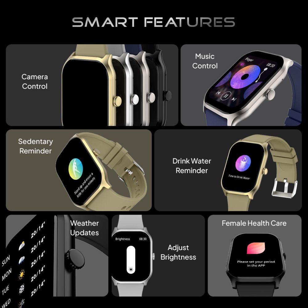 FIRE-BOLTT Hunter Smartwatch with Bluetooth Calling (51mm HD Display, IP67 Water Resistant, Black Strap) FIRE-BOLTT Hunter Smartwatch with Bluetooth Calling (51mm HD Display, IP67 Water Resistant, Black Strap)_5
