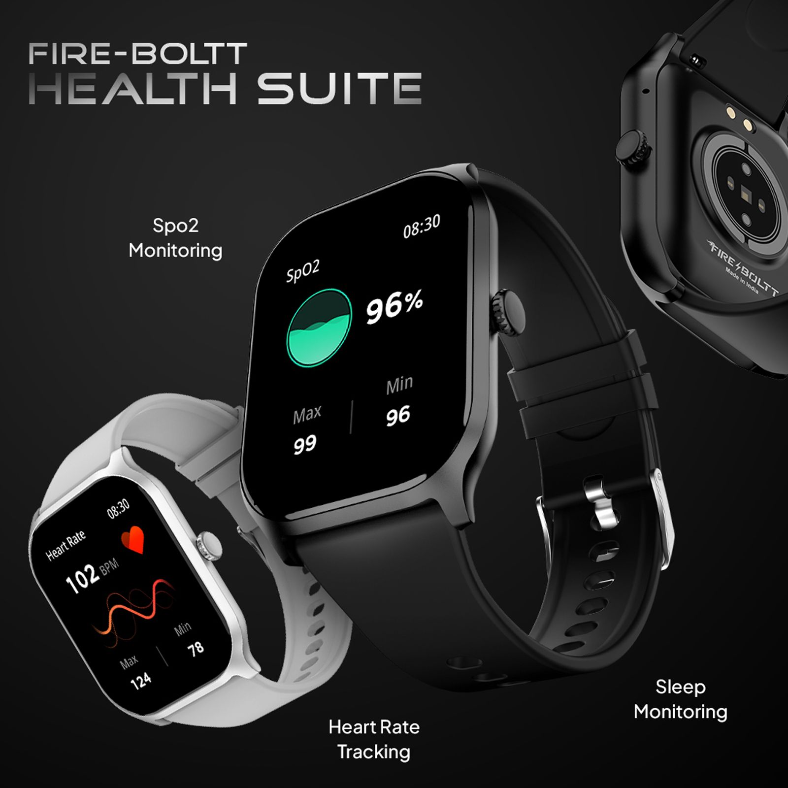 FIRE-BOLTT Hunter Smartwatch with Bluetooth Calling (51mm HD Display, IP67 Water Resistant, Black Strap) FIRE-BOLTT Hunter Smartwatch with Bluetooth Calling (51mm HD Display, IP67 Water Resistant, Black Strap)_9