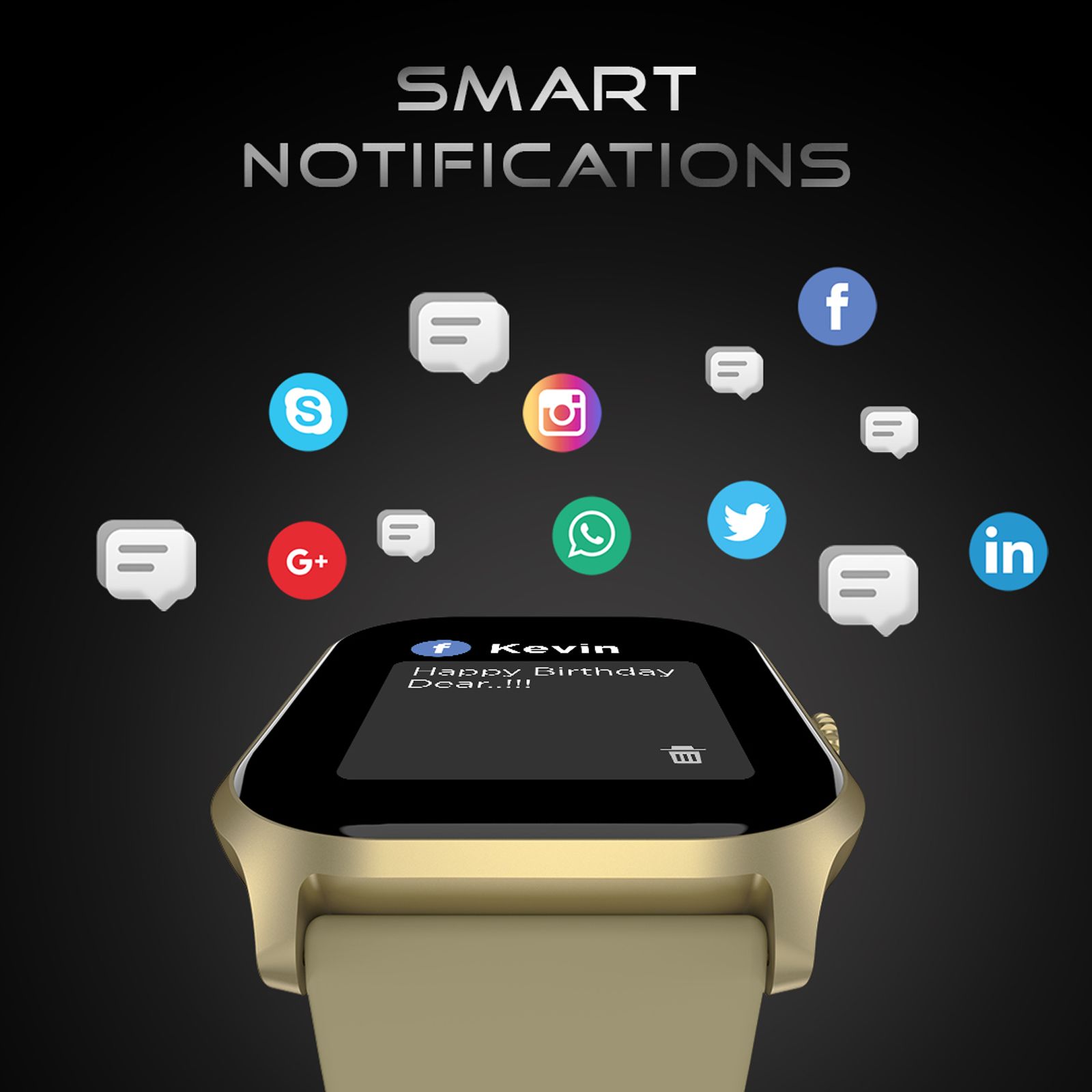 FIRE-BOLTT Hunter Smartwatch with Bluetooth Calling (51mm HD Display, IP67 Water Resistant, Champagne Gold Strap)_9