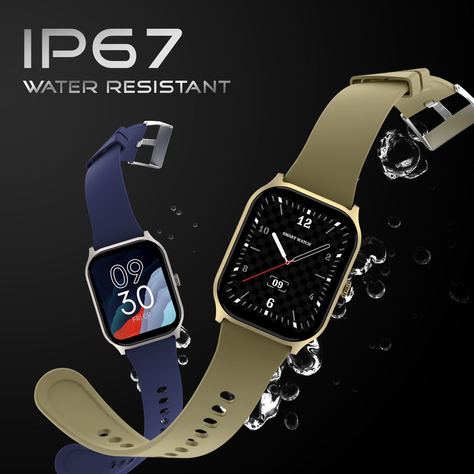 FIRE-BOLTT Hunter Smartwatch with Bluetooth Calling (51mm HD Display, IP67 Water Resistant, Champagne Gold Strap)_10