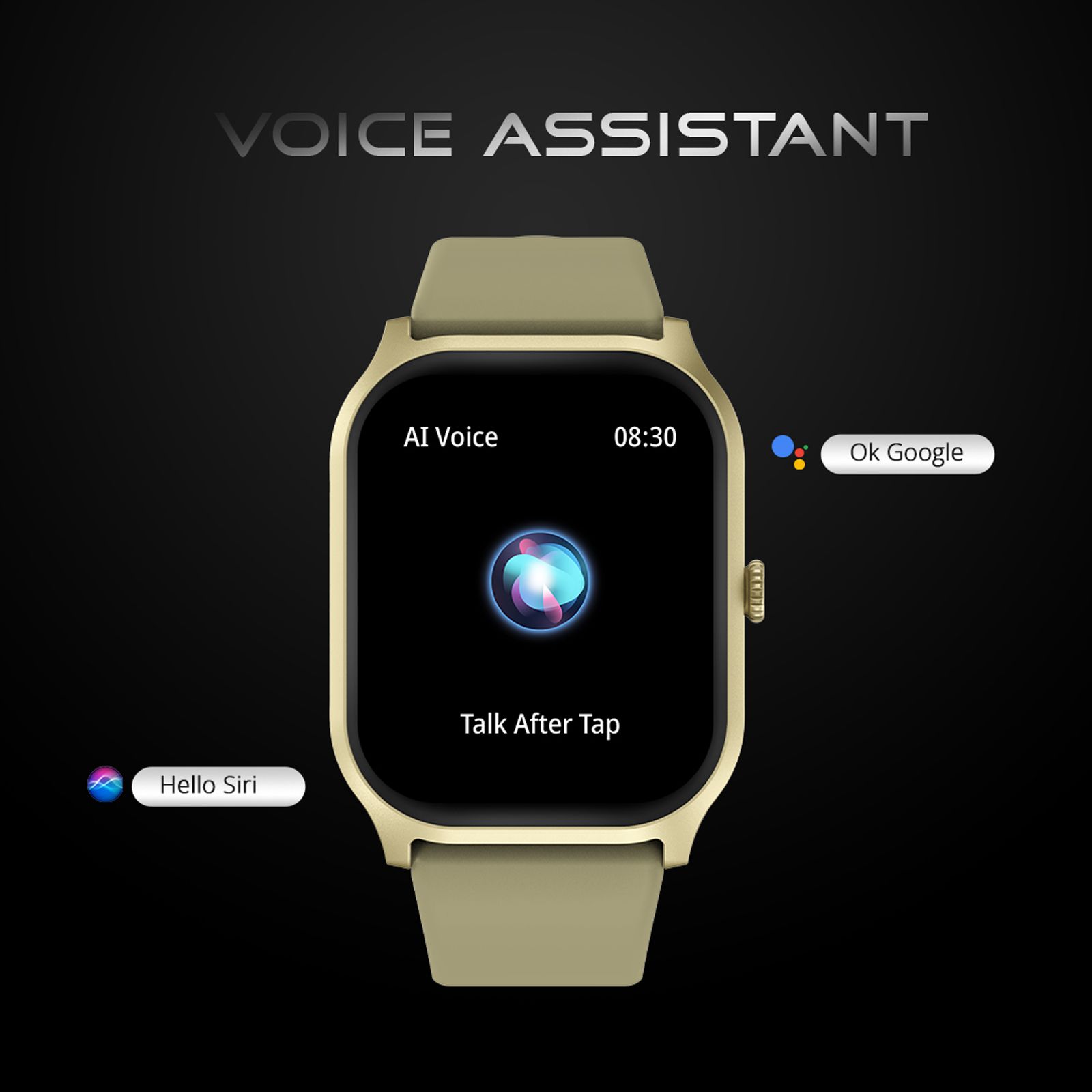 FIRE-BOLTT Hunter Smartwatch with Bluetooth Calling (51mm HD Display, IP67 Water Resistant, Champagne Gold Strap)_13