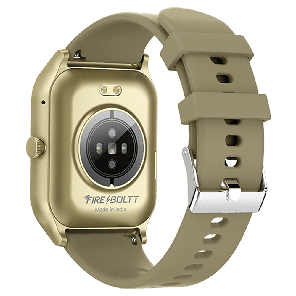 FIRE-BOLTT Hunter Smartwatch with Bluetooth Calling (51mm HD Display, IP67 Water Resistant, Champagne Gold Strap)_4