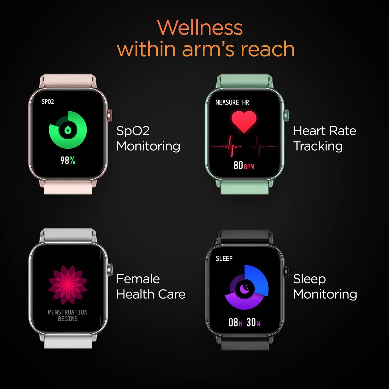 FIRE-BOLTT Ninja Fit BSW063 Smartwatch with Activity Tracker (42.9mm HD Display, IP68 Water Resistant, Black Strap) FIRE-BOLTT Ninja Fit BSW063 Smartwatch with Activity Tracker (42.9mm HD Display, IP68 Water Resistant, Black Strap)_7
