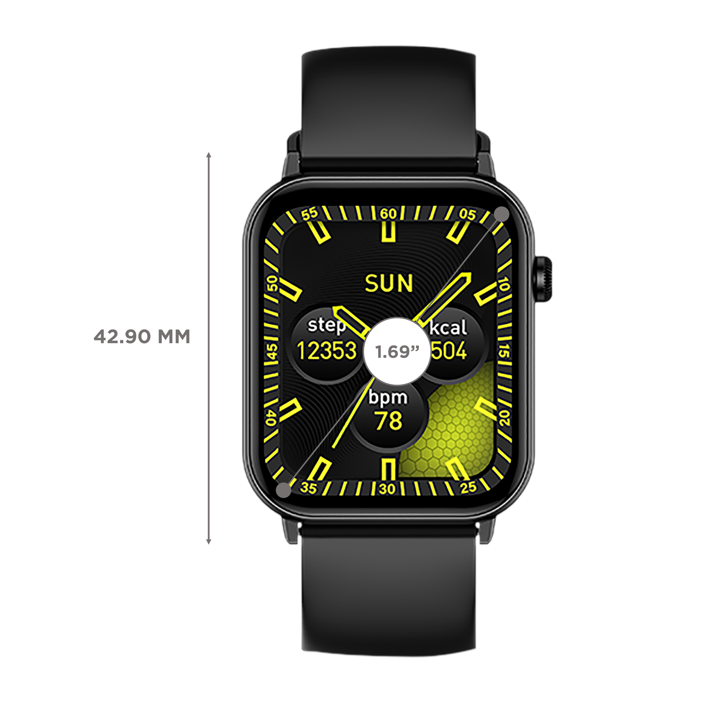 FIRE-BOLTT Ninja Fit BSW063 Smartwatch with Activity Tracker (42.9mm HD Display, IP68 Water Resistant, Black Strap) FIRE-BOLTT Ninja Fit BSW063 Smartwatch with Activity Tracker (42.9mm HD Display, IP68 Water Resistant, Black Strap)_3