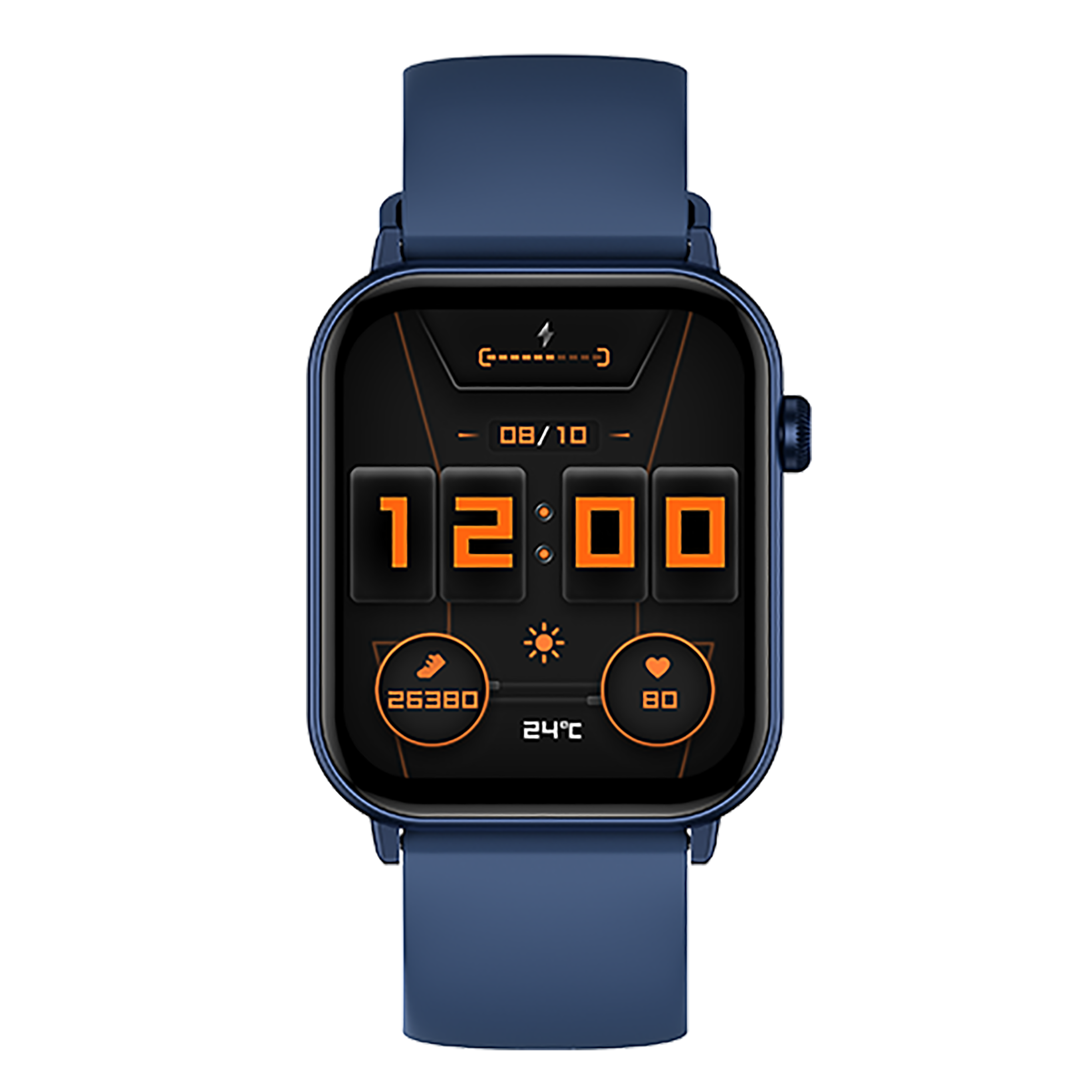 FIRE-BOLTT Ninja Fit BSW063 Smartwatch with Activity Tracker (42.9mm HD Display, IP68 Water Resistant, Blue Strap)_1