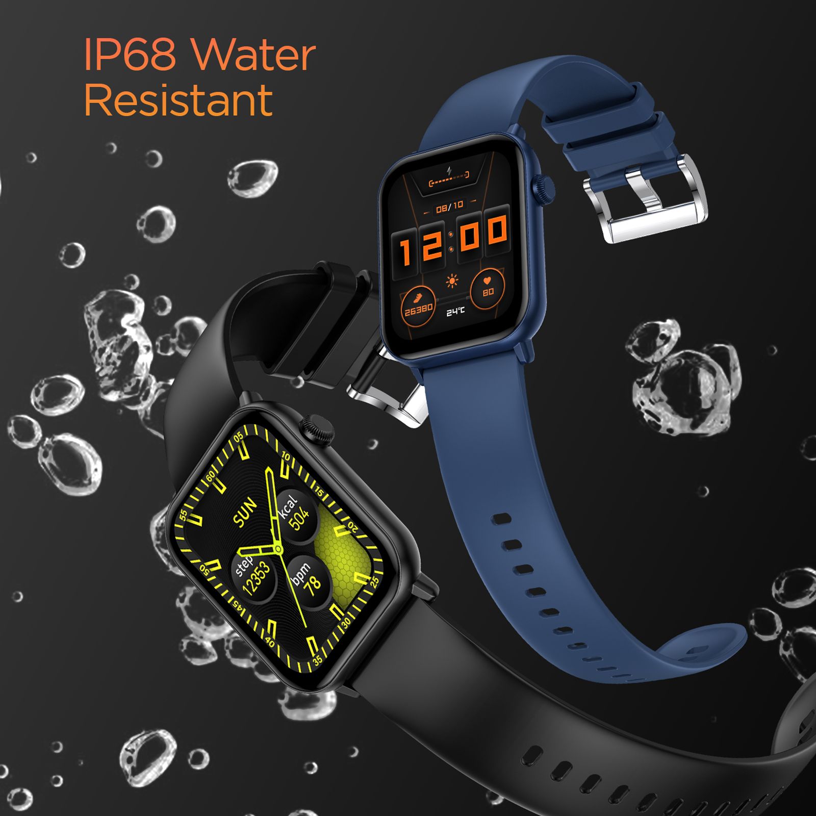 FIRE-BOLTT Ninja Fit BSW063 Smartwatch with Activity Tracker (42.9mm HD Display, IP68 Water Resistant, Blue Strap)_10