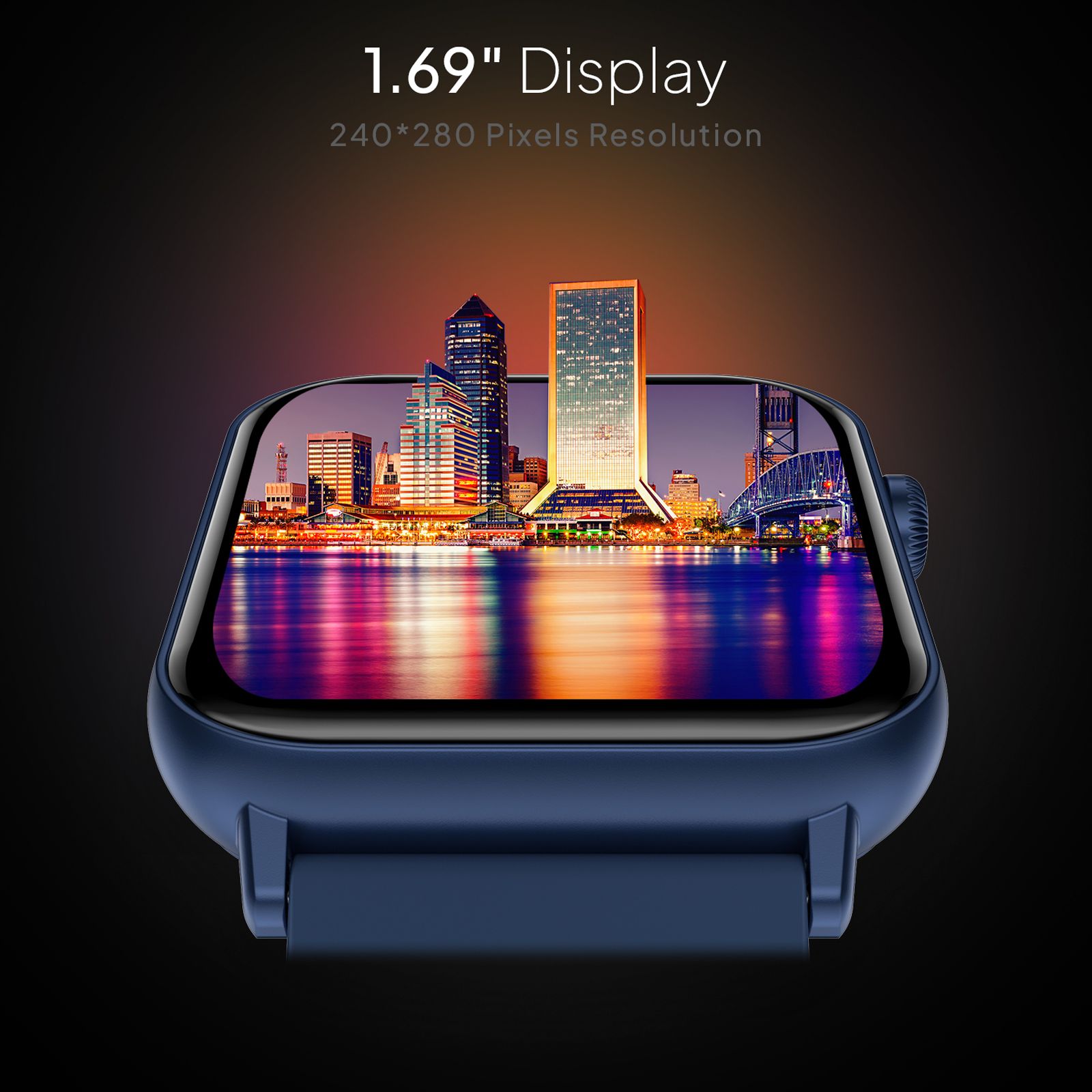 FIRE-BOLTT Ninja Fit BSW063 Smartwatch with Activity Tracker (42.9mm HD Display, IP68 Water Resistant, Blue Strap)_15