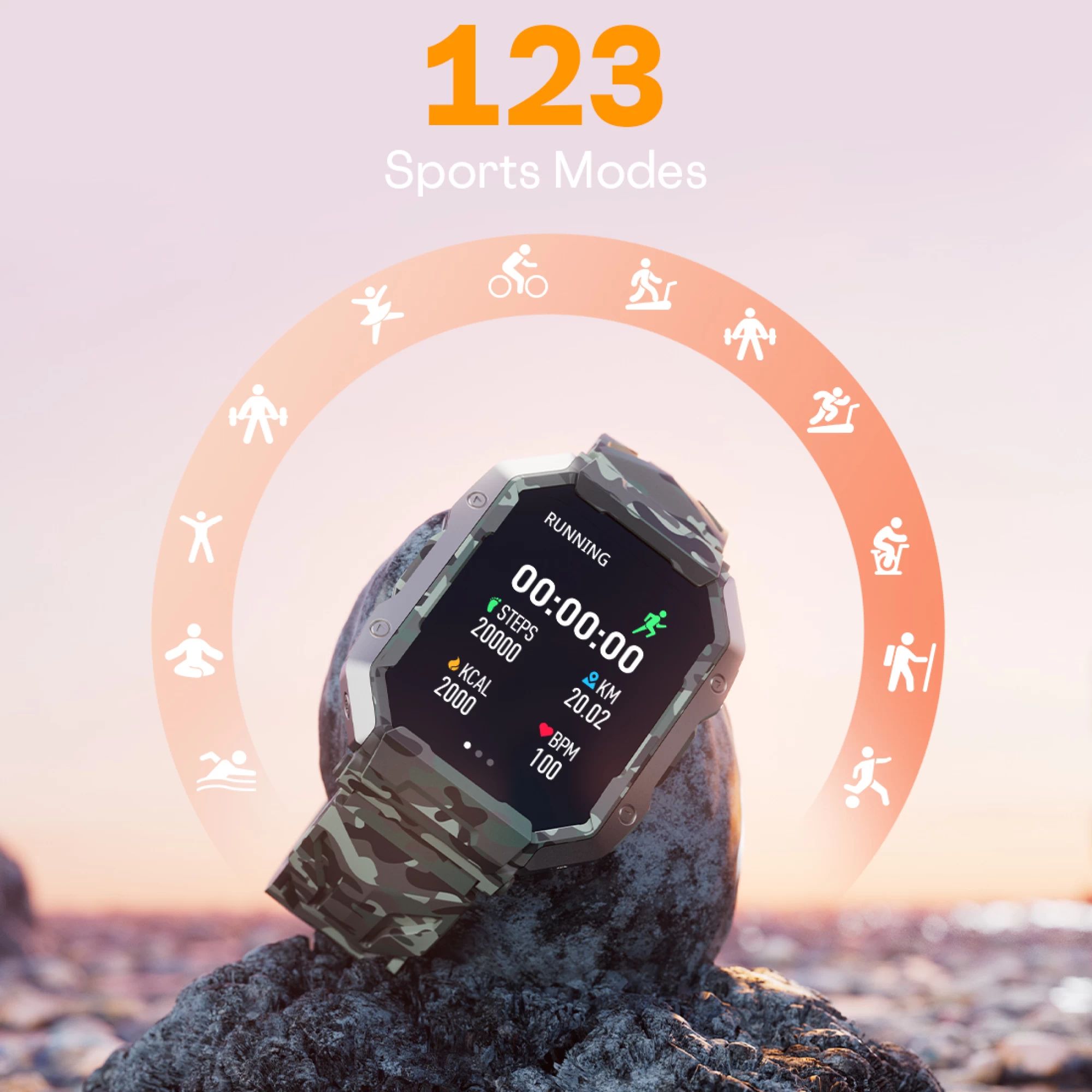 FIRE-BOLTT Cobra Smartwatch with Bluetooth Calling (45.21mm AMOLED Display, IP68 Water Resistant, Camo Black Strap) FIRE-BOLTT Cobra Smartwatch with Bluetooth Calling (45.21mm AMOLED Display, IP68 Water Resistant, Camo Black Strap)_12