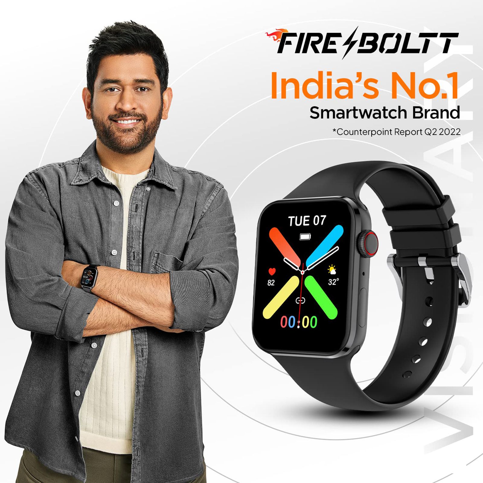 FIRE-BOLTT Visionary Smartwatch with Bluetooth Calling (45mm AMOLED Display, IP68 Water Resistant, Black Strap)_7