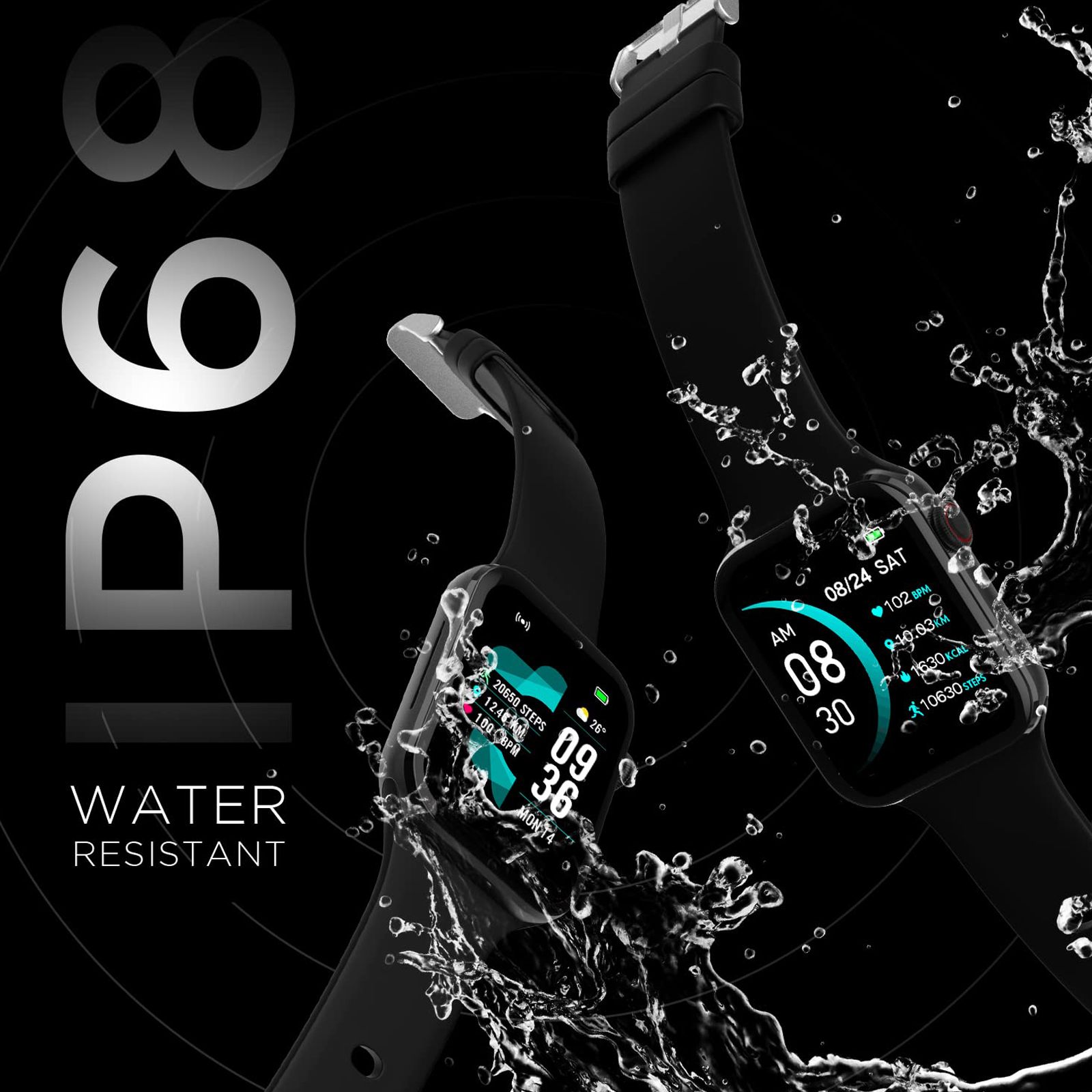 FIRE-BOLTT Visionary Smartwatch with Bluetooth Calling (45mm AMOLED Display, IP68 Water Resistant, Black Strap)_11