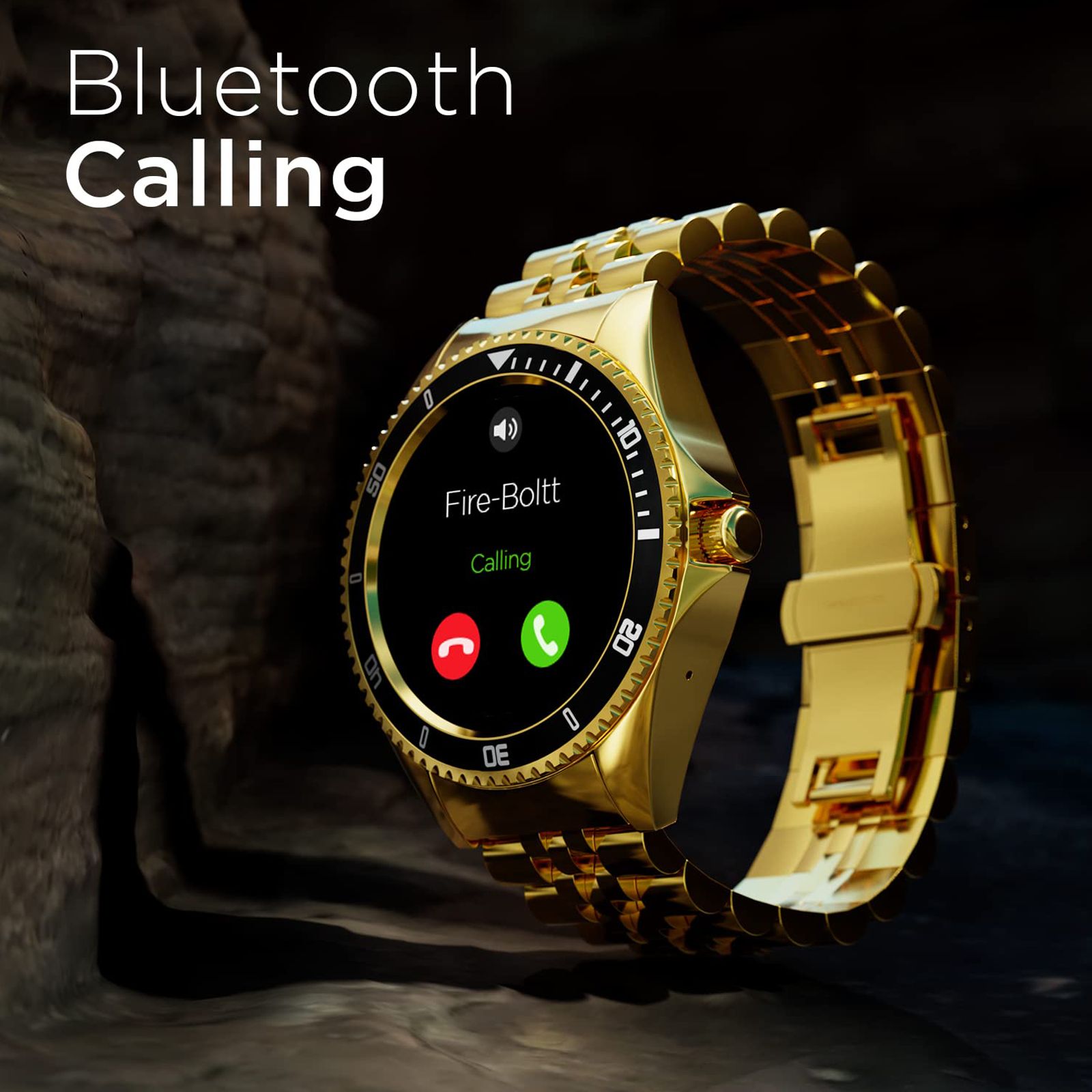 Fire-Boltt Quantum Smartwatch with Bluetooth Calling (32.5mm HD Display, IP67 Water Resistant, Raven Gold Strap)_7