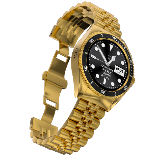 Fire-Boltt Quantum Smartwatch with Bluetooth Calling (32.5mm HD Display, IP67 Water Resistant, Raven Gold Strap)_5