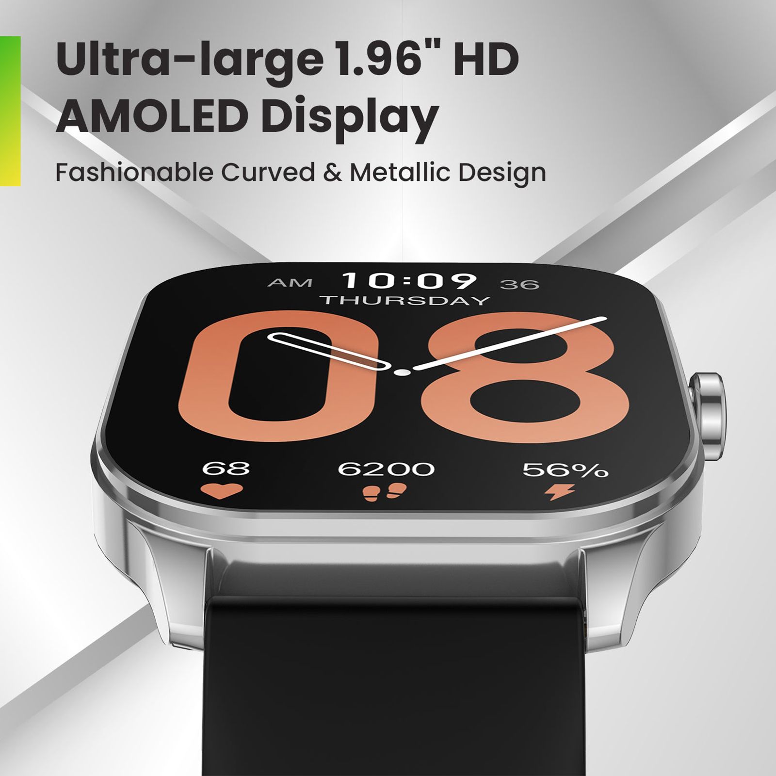 amazfit Pop 3S Smartwatch with Bluetooth Calling (49.7mm AMOLED Display, IP68 Water Resistant, Metallic Silver Strap) amazfit Pop 3S Smartwatch with Bluetooth Calling (49.7mm AMOLED Display, IP68 Water Resistant, Metallic Silver Strap)_9