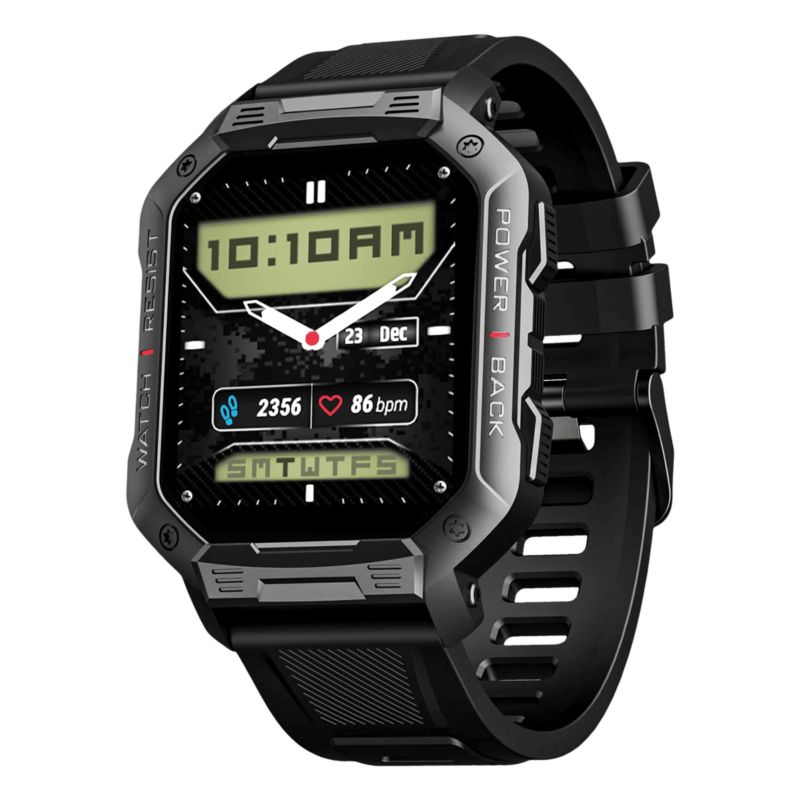 boAt Wave Armour Smartwatch with Bluetooth Calling (46.4mm HD Display, IP68 Sweat Resistant, Active Black Strap)_1