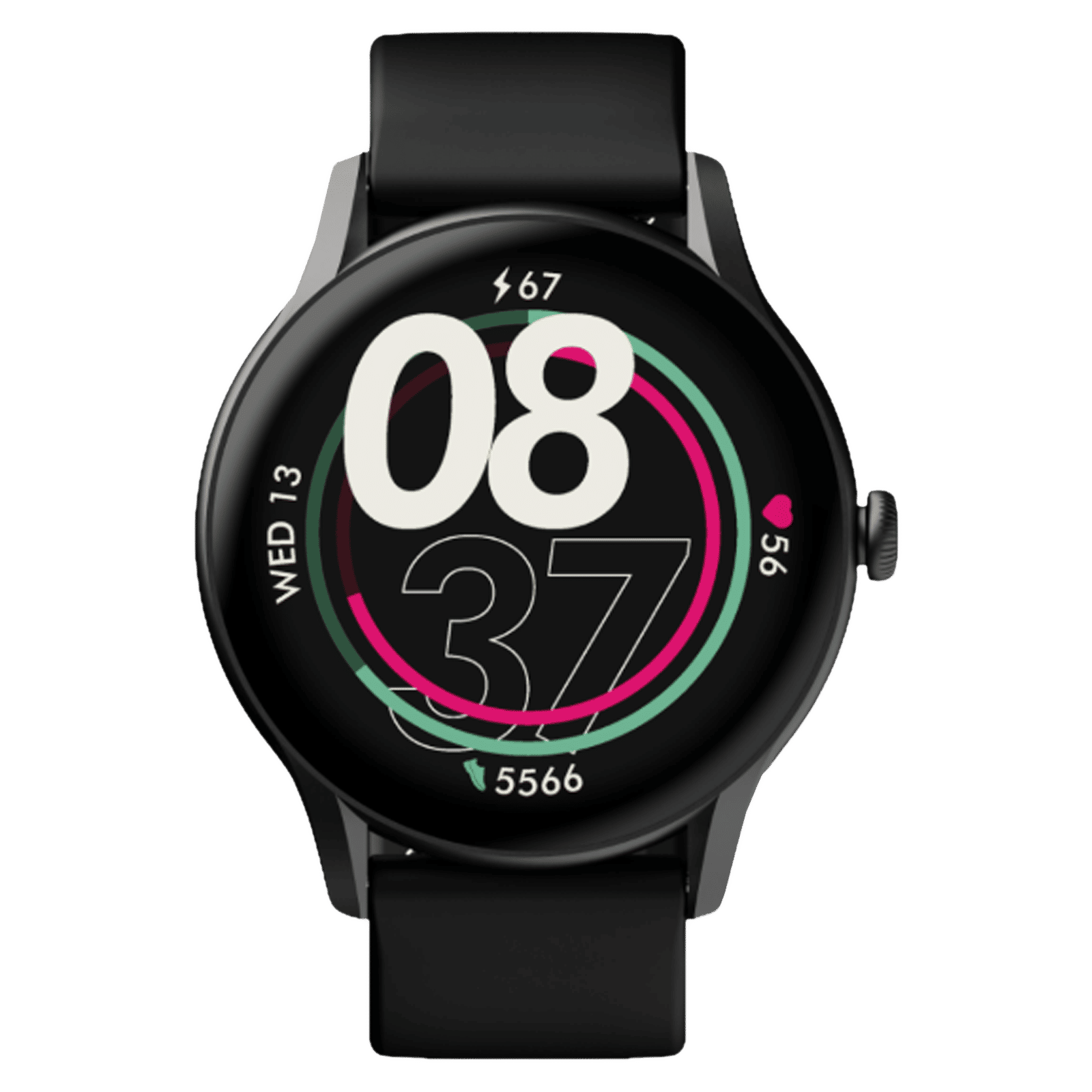 boAt Primia Ace Smartwatch with Bluetooth Calling (36.32 AMOLED Display, IP68 Water Resistant, Charcoal Black Strap) boAt Primia Ace Smartwatch with Bluetooth Calling (36.32 AMOLED Display, IP68 Water Resistant, Charcoal Black Strap)_1