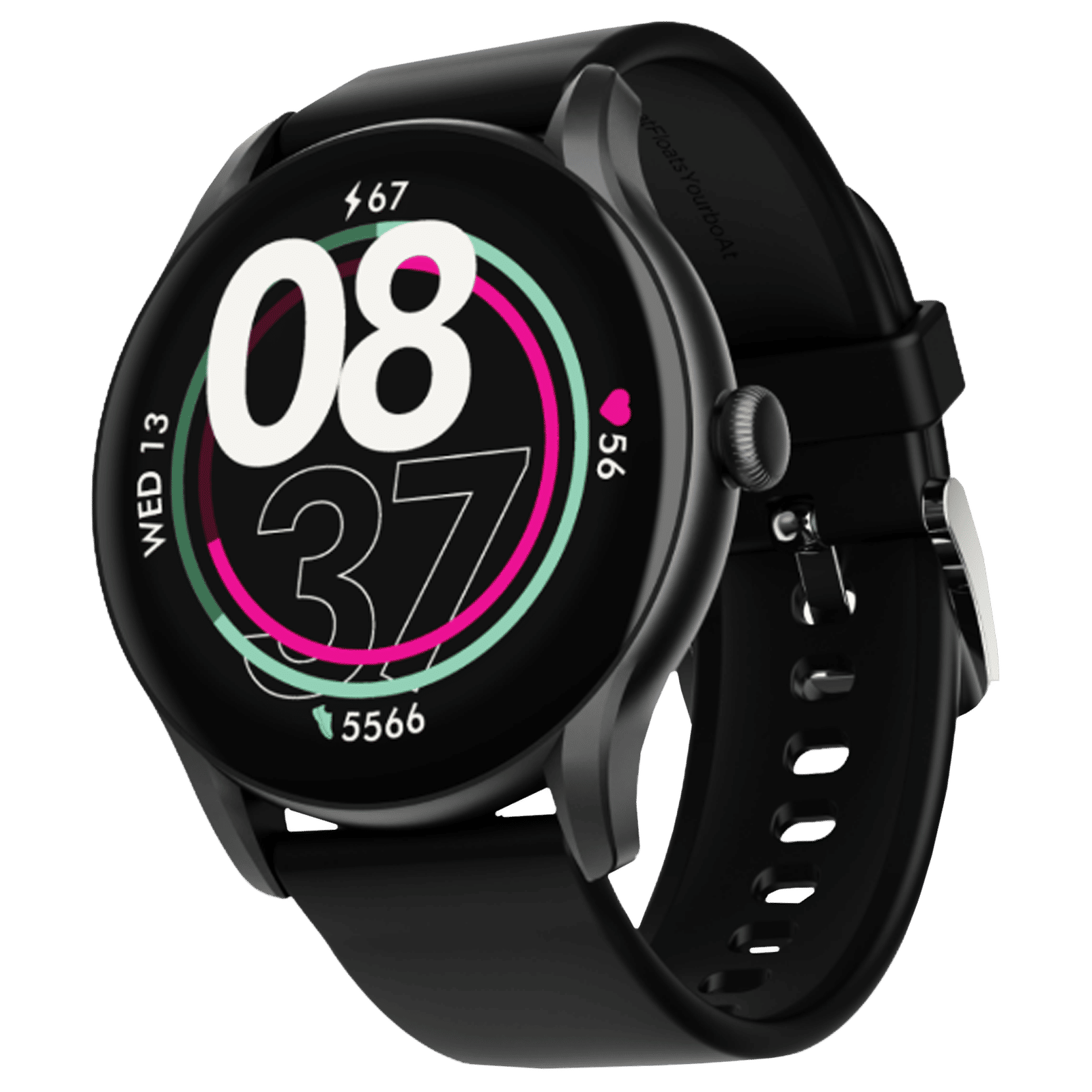 boAt Primia Ace Smartwatch with Bluetooth Calling (36.32 AMOLED Display, IP68 Water Resistant, Charcoal Black Strap) boAt Primia Ace Smartwatch with Bluetooth Calling (36.32 AMOLED Display, IP68 Water Resistant, Charcoal Black Strap)_4