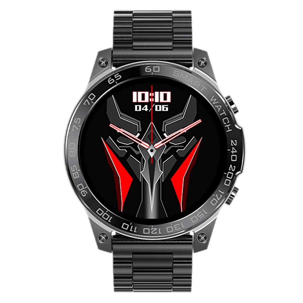 FIRE-BOLTT Dagger Luxe Smartwatch with Bluetooth Calling (36.3mm AMOLED Display, IP68 Water Resistant, Black Strap)_1