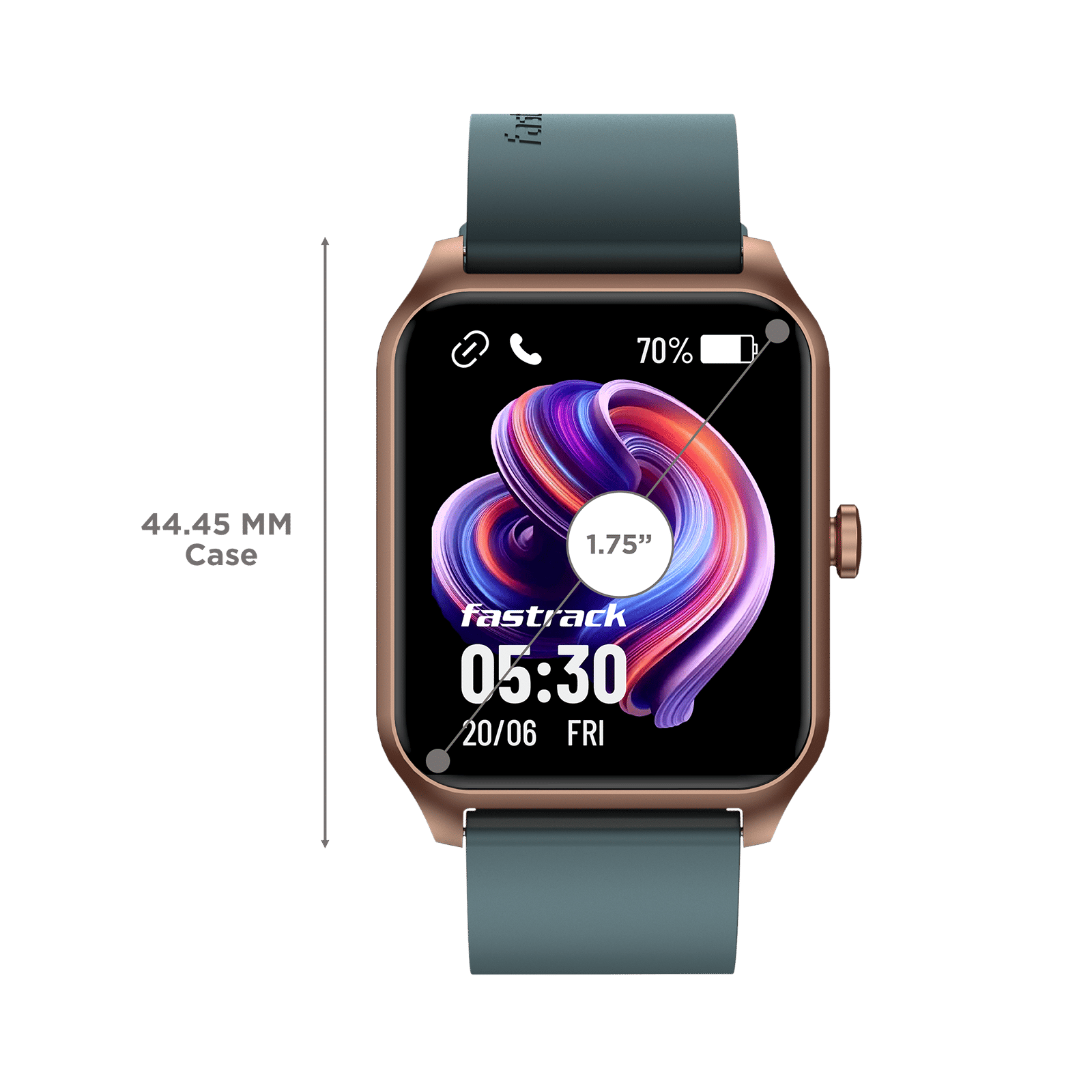 fastrack Reflex Beat Pro Smartwatch with Bluetooth Calling (44.4mm TFT LCD Display, IP68 Water Resistant, Teal Strap) fastrack Reflex Beat Pro Smartwatch with Bluetooth Calling (44.4mm TFT LCD Display, IP68 Water Resistant, Teal Strap)_3