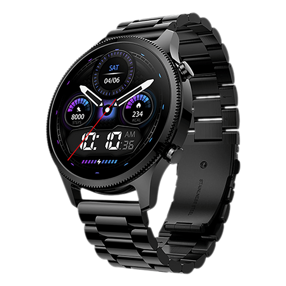 noise NoiseFit Halo Plus Smartwatch with Bluetooth Calling (37.08mm AMOLED Display, IP68 Water Resistant, Elite Black Strap)_8