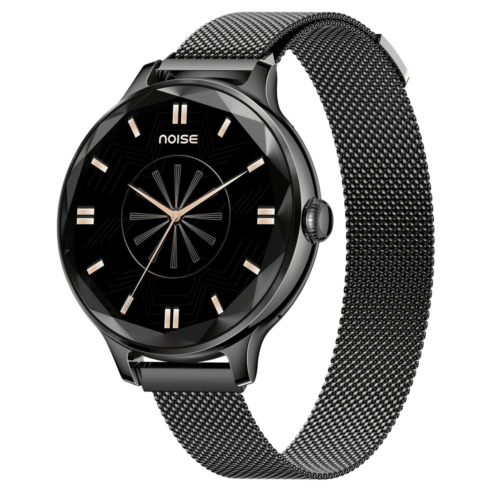noise NoiseFit Diva Smartwatch with Bluetooth Calling (27.9mm AMOLED Display, IP67 Water Resistant, Black Link Strap) noise NoiseFit Diva Smartwatch with Bluetooth Calling (27.9mm AMOLED Display, IP67 Water Resistant, Black Link Strap)_1