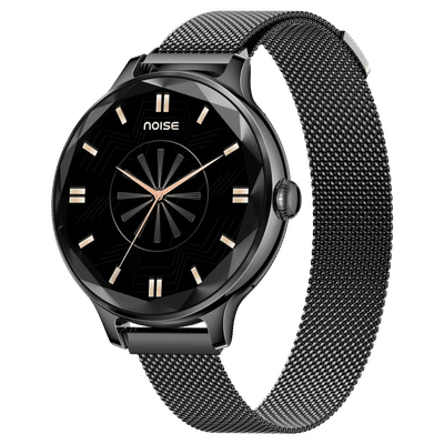 noise NoiseFit Diva Smartwatch with Bluetooth
                      Calling (27.9mm AMOLED Display, IP67 Water
                      Resistant, Black Link Strap)