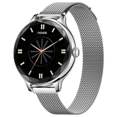 noise NoiseFit Diva Smartwatch with Bluetooth
                      Calling (27.9mm AMOLED Display, IP67 Water
                      Resistant, Silver Link Strap)