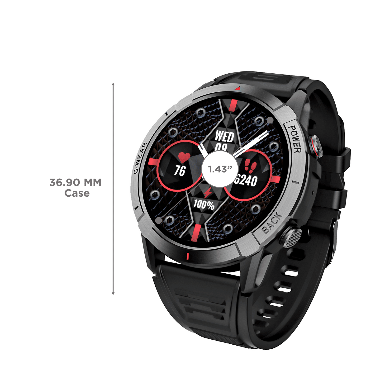 boAt Lunar Fit Smartwatch with Bluetooth Calling (36.9mm AMOLED Display, IP67 Water Resistant, Active Black Strap) boAt Lunar Fit Smartwatch with Bluetooth Calling (36.9mm AMOLED Display, IP67 Water Resistant, Active Black Strap)_3