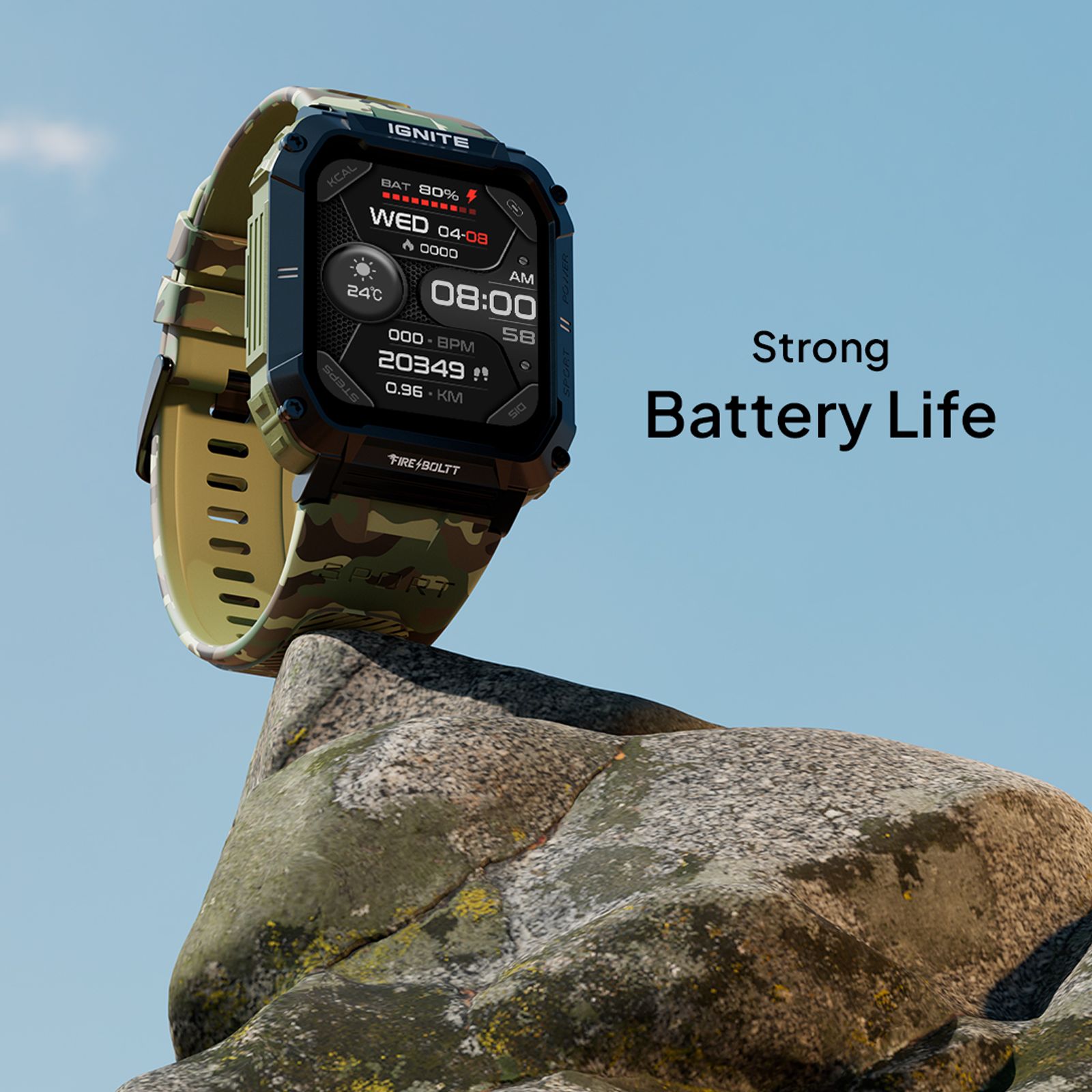 FIRE-BOLTT Combat Smartwatch with Bluetooth Calling (49.5mm TFT Display, IP68 Water Resistant, Camo Green Strap) FIRE-BOLTT Combat Smartwatch with Bluetooth Calling (49.5mm TFT Display, IP68 Water Resistant, Camo Green Strap)_9