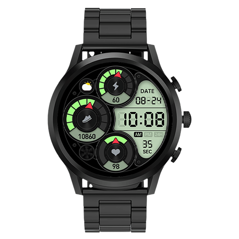 FIRE-BOLTT Infinity Luxe Smartwatch with Bluetooth Calling (40.64mm HD Display, IP67 Water Resistant, Black Strap)_1