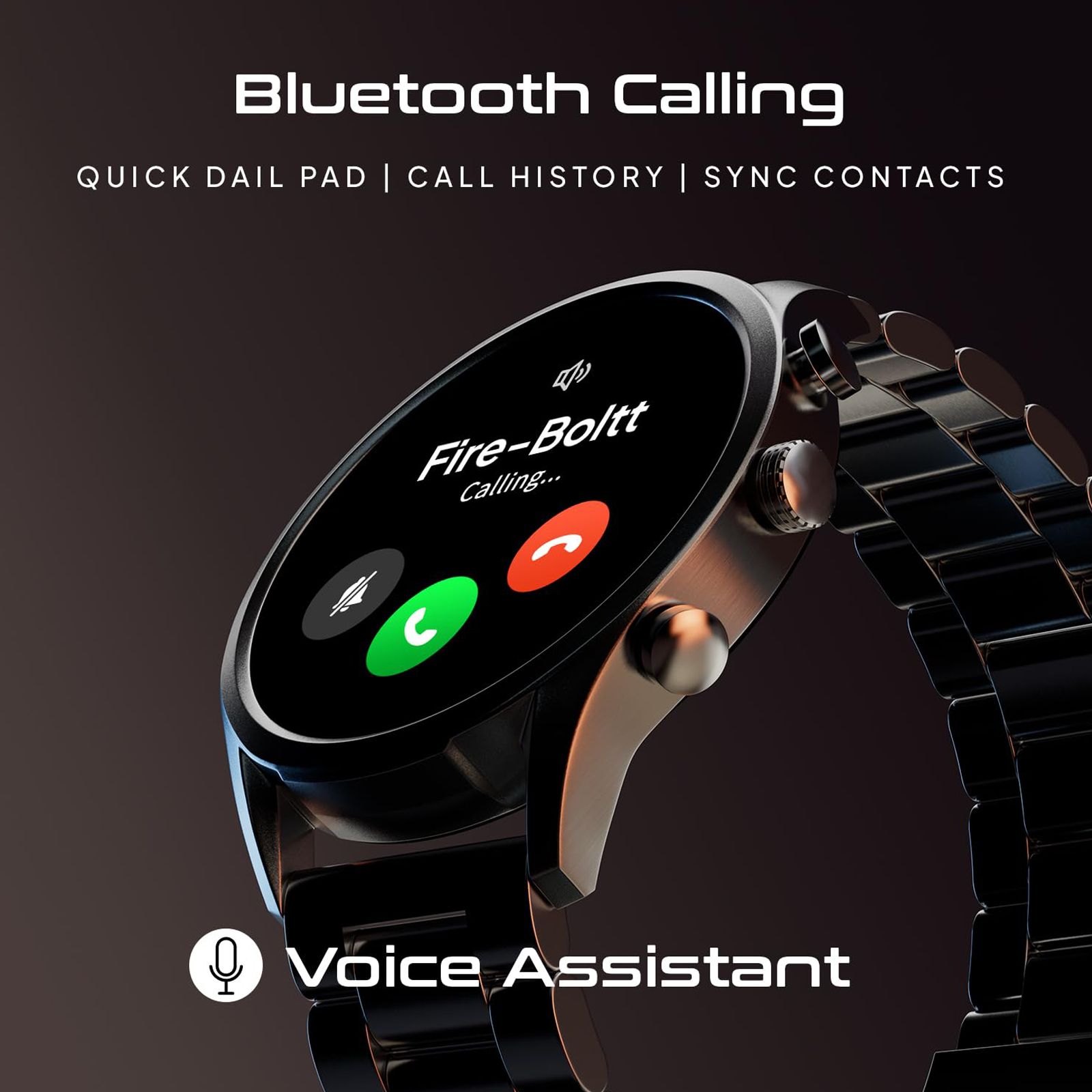 FIRE-BOLTT Infinity Luxe Smartwatch with Bluetooth Calling (40.64mm HD Display, IP67 Water Resistant, Black Strap)_9