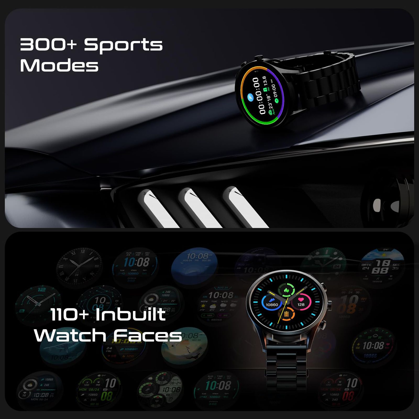 FIRE-BOLTT Infinity Luxe Smartwatch with Bluetooth Calling (40.64mm HD Display, IP67 Water Resistant, Black Strap)_13