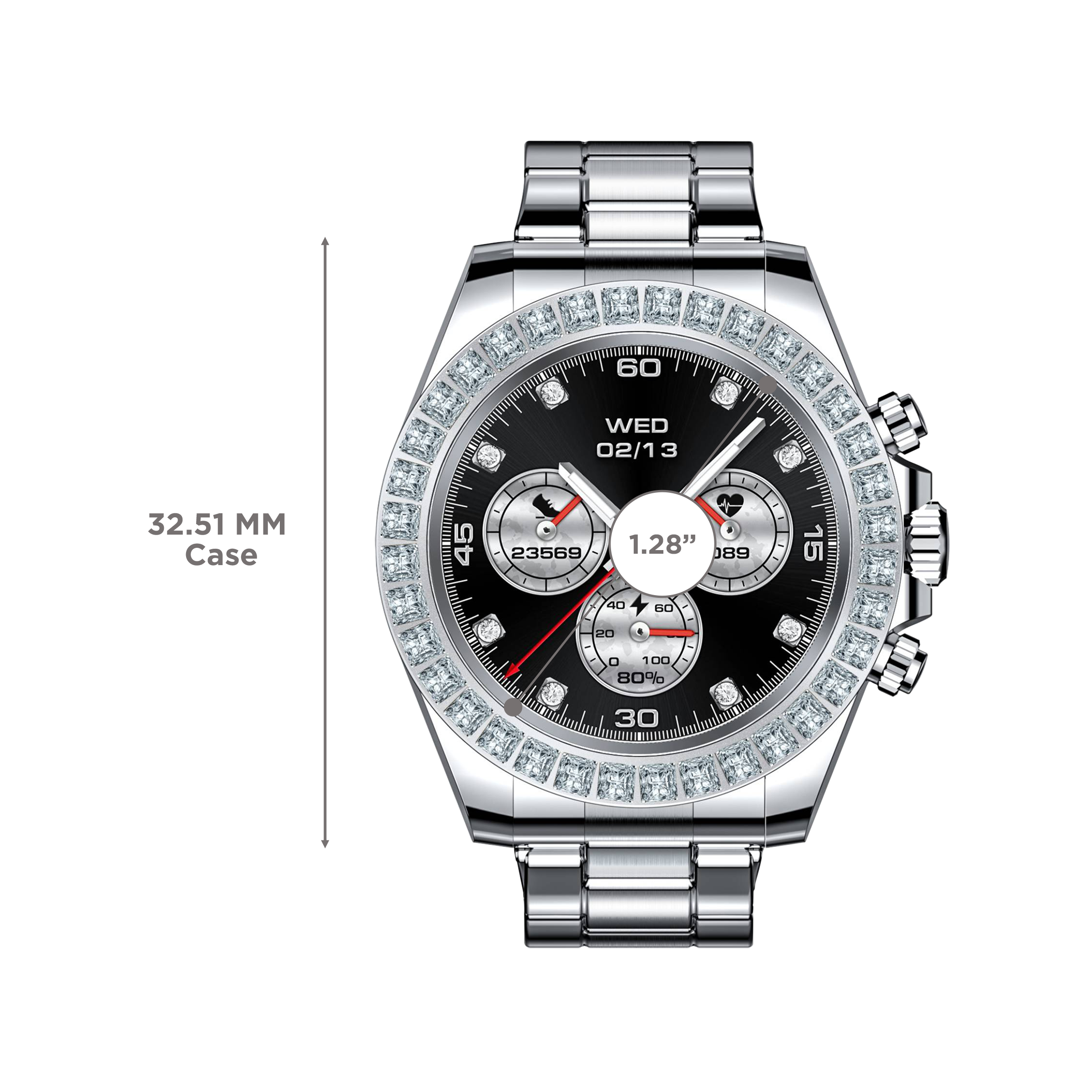 FIRE-BOLTT Blizzard Ultra Smartwatch with Bluetooth Calling (32.5mm HD Display, Water Resistant, Silver Strap) FIRE-BOLTT Blizzard Ultra Smartwatch with Bluetooth Calling (32.5mm HD Display, Water Resistant, Silver Strap)_3