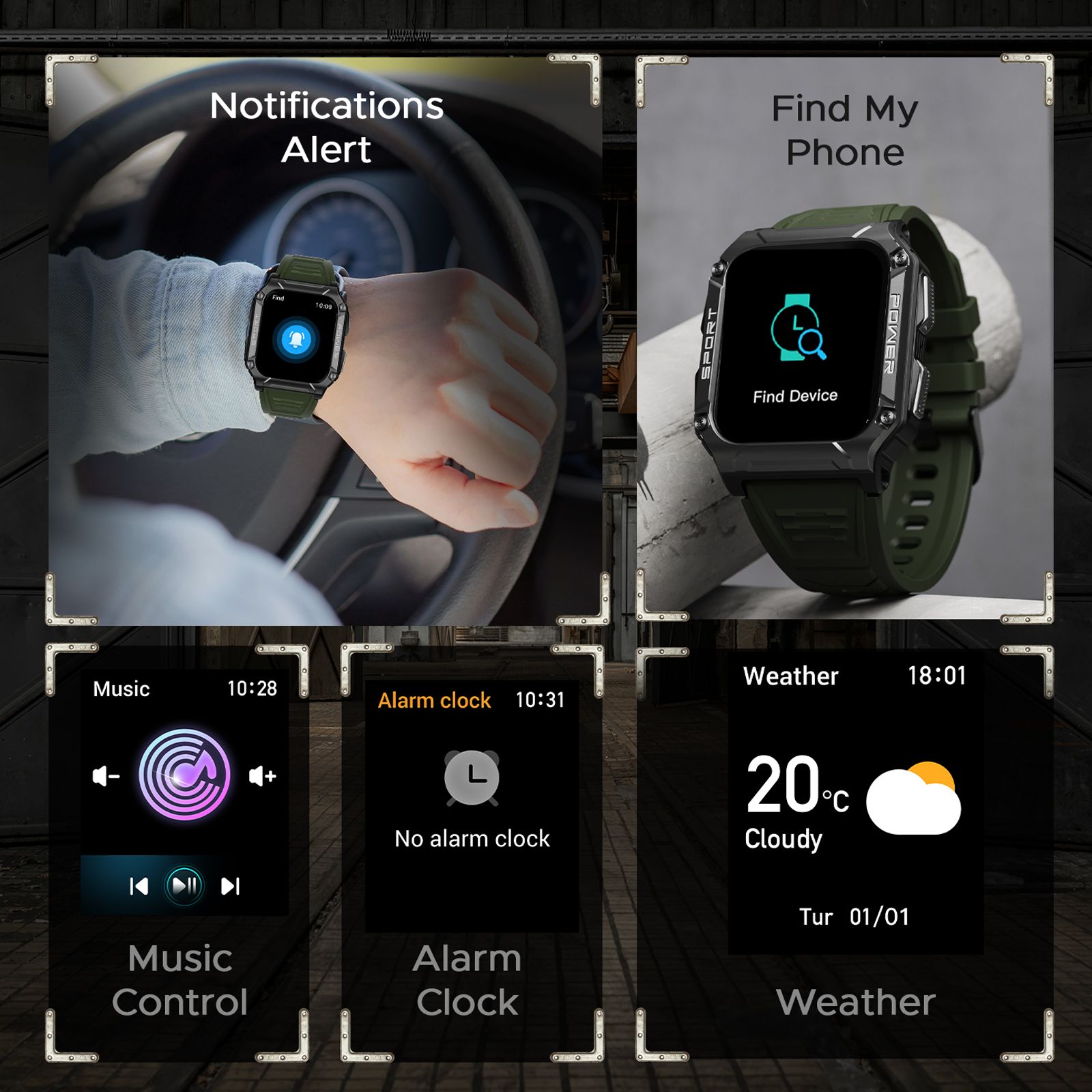 boAt Wave Force 2 Smartwatch with Bluetooth Calling (50.6mm HD Display, IP68 Water Resistant, Forest Green Strap) boAt Wave Force 2 Smartwatch with Bluetooth Calling (50.6mm HD Display, IP68 Water Resistant, Forest Green Strap)_5