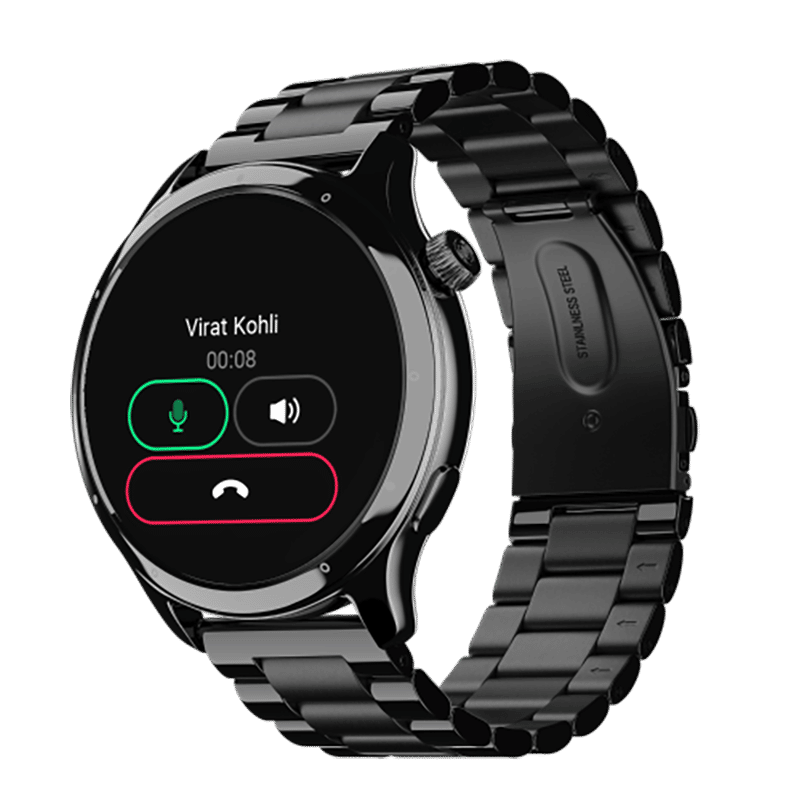 noise NoiseFit Mettle Smartwatch with Bluetooth Calling (35.56mm HD Display, IP68 Water Resistant, Elite Black Strap)_7