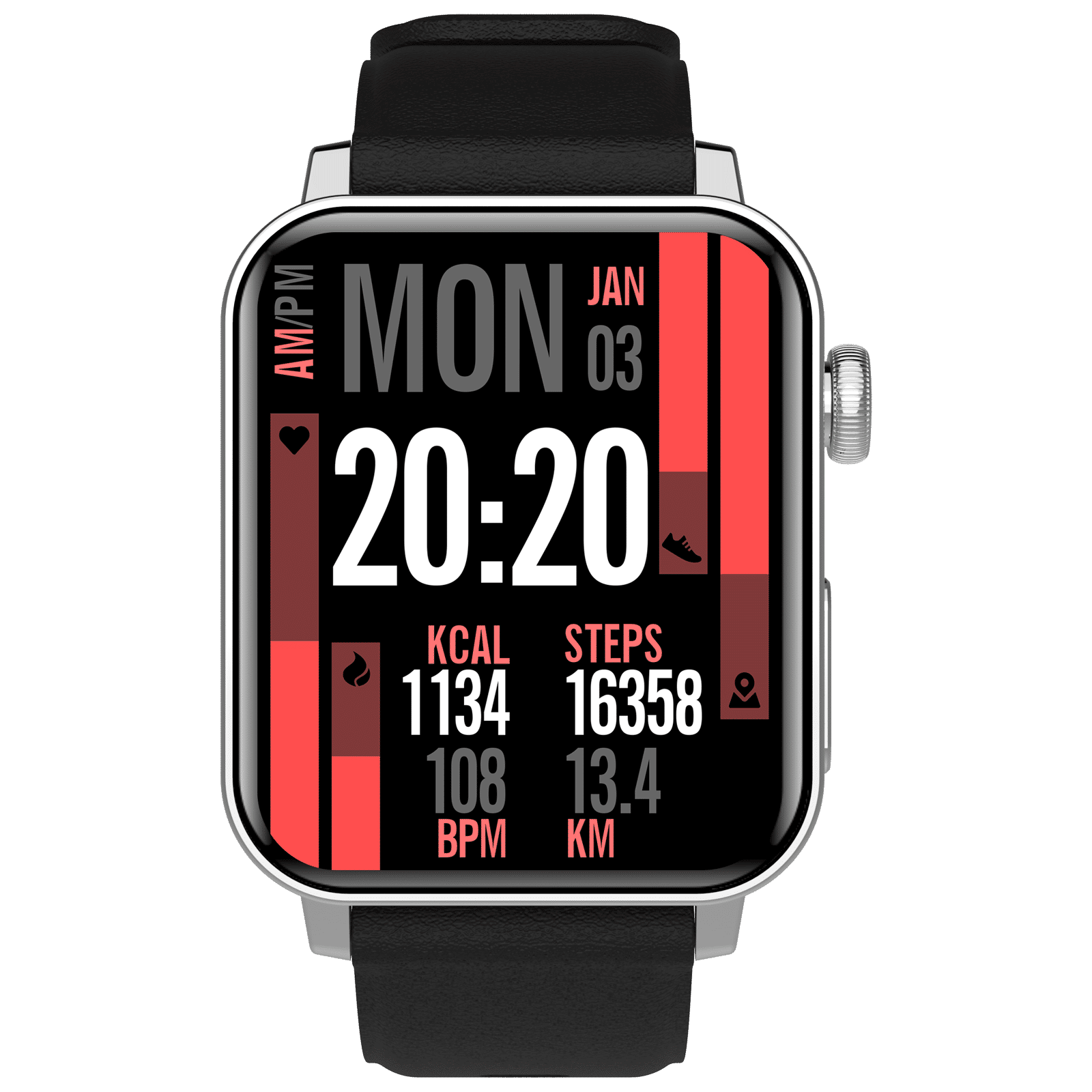 Croma Velocity AM Smartwatch with Bluetooth Calling (1.78 inches, AMOLED Display, IP68 Water Resistant, Silicone Strap) Croma Velocity AM Smartwatch with Bluetooth Calling (1.78 inches, AMOLED Display, IP68 Water Resistant, Silicone Strap)_1