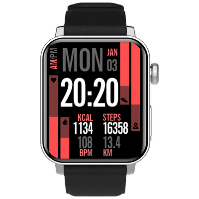 Croma Velocity AM Smartwatch with Bluetooth
                      Calling (1.78 inches, AMOLED Display, IP68 Water
                      Resistant, Silicone Strap)