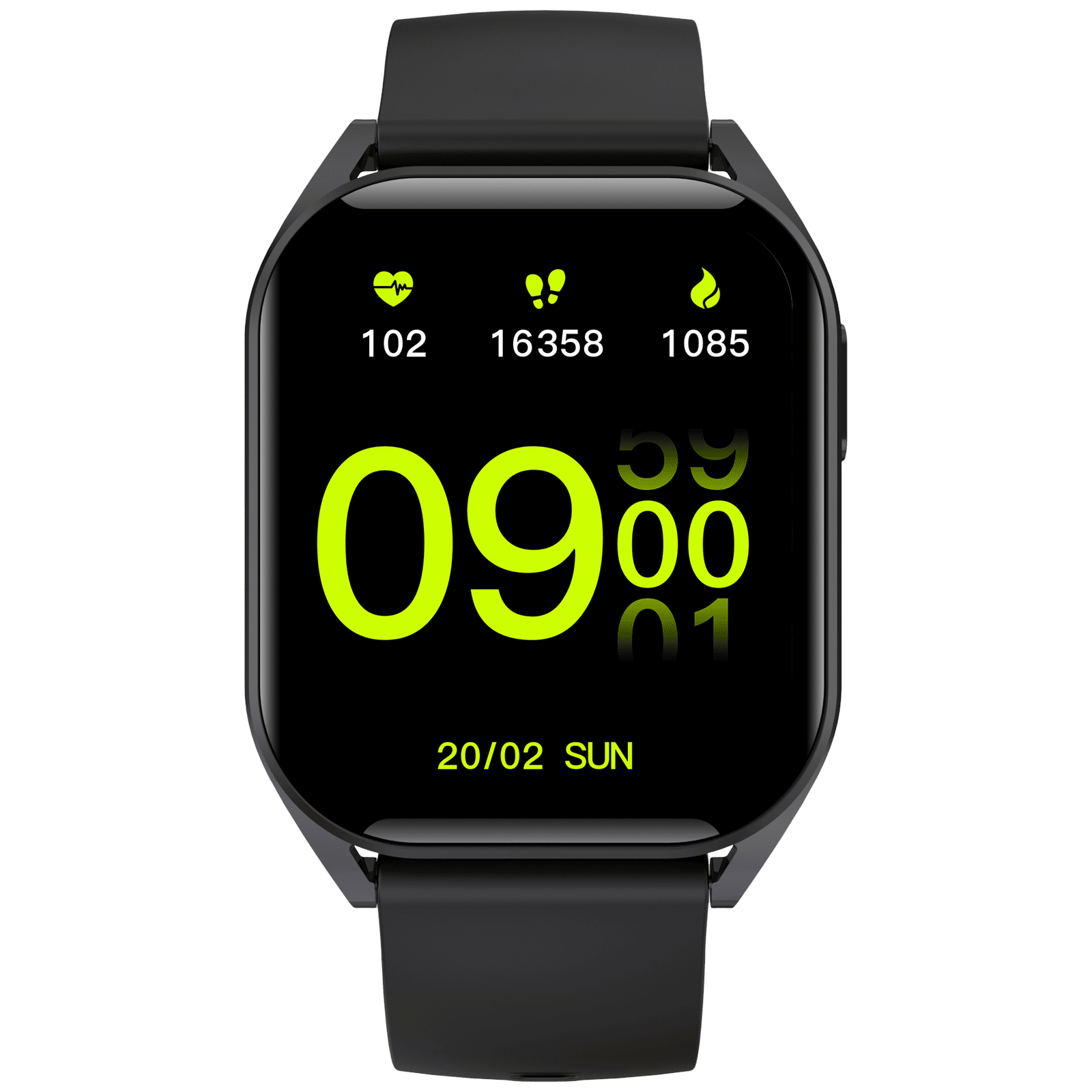 Croma Squad TS Smartwatch with Bluetooth Calling (47mm LCD Display, IP68 Water Resistant, Black Strap)_1