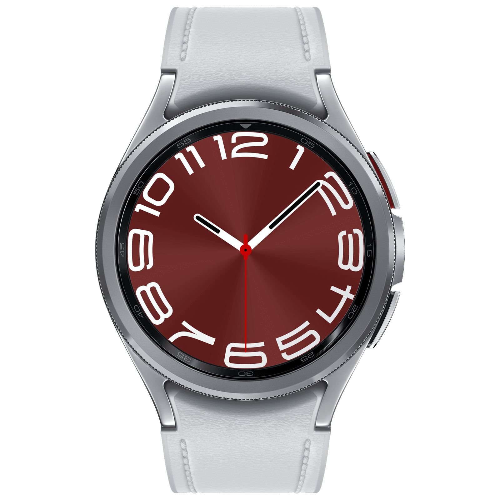 SAMSUNG Galaxy Watch6 Classic Smartwatch with Bluetooth Calling (43mm Super AMOLED Display, IP68 Water Resistant, Silver Strap) SAMSUNG Galaxy Watch6 Classic Smartwatch with Bluetooth Calling (43mm Super AMOLED Display, IP68 Water Resistant, Silver Strap)_1