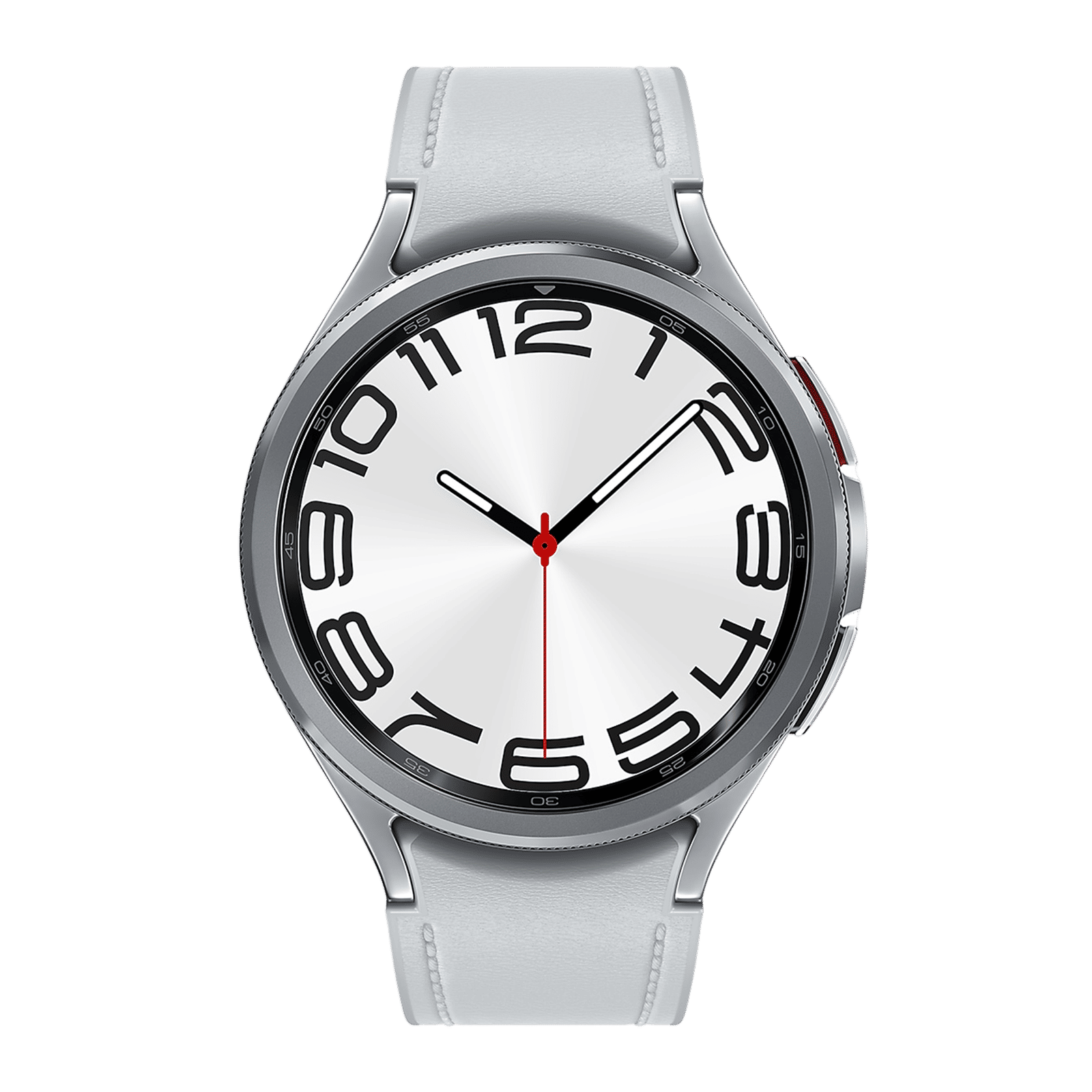 SAMSUNG Galaxy Watch6 Classic GPS+Wi-Fi+Bluetooth Wear OS Smartwatch (47mm Super AMOLED Display, IP68 Water Resistant, Silver Strap)_1