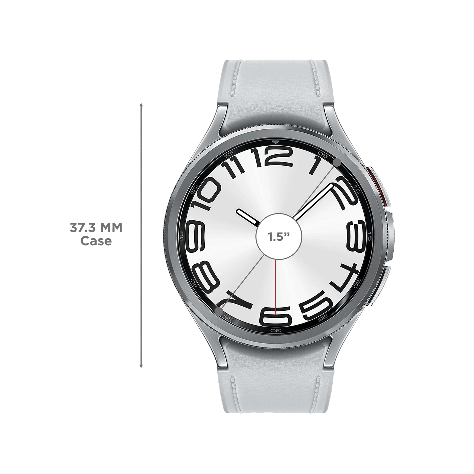 SAMSUNG Galaxy Watch6 Classic Smartwatch with Bluetooth Calling (47mm Super AMOLED Display, IP68 Water Resistant, Silver Strap)_3