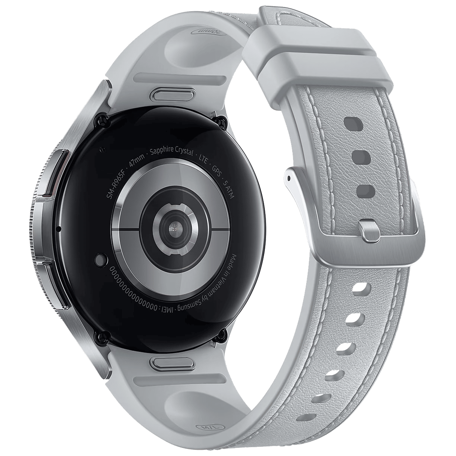 SAMSUNG Galaxy Watch6 Classic Smartwatch with Bluetooth Calling (47mm Super AMOLED Display, IP68 Water Resistant, Silver Strap)_6