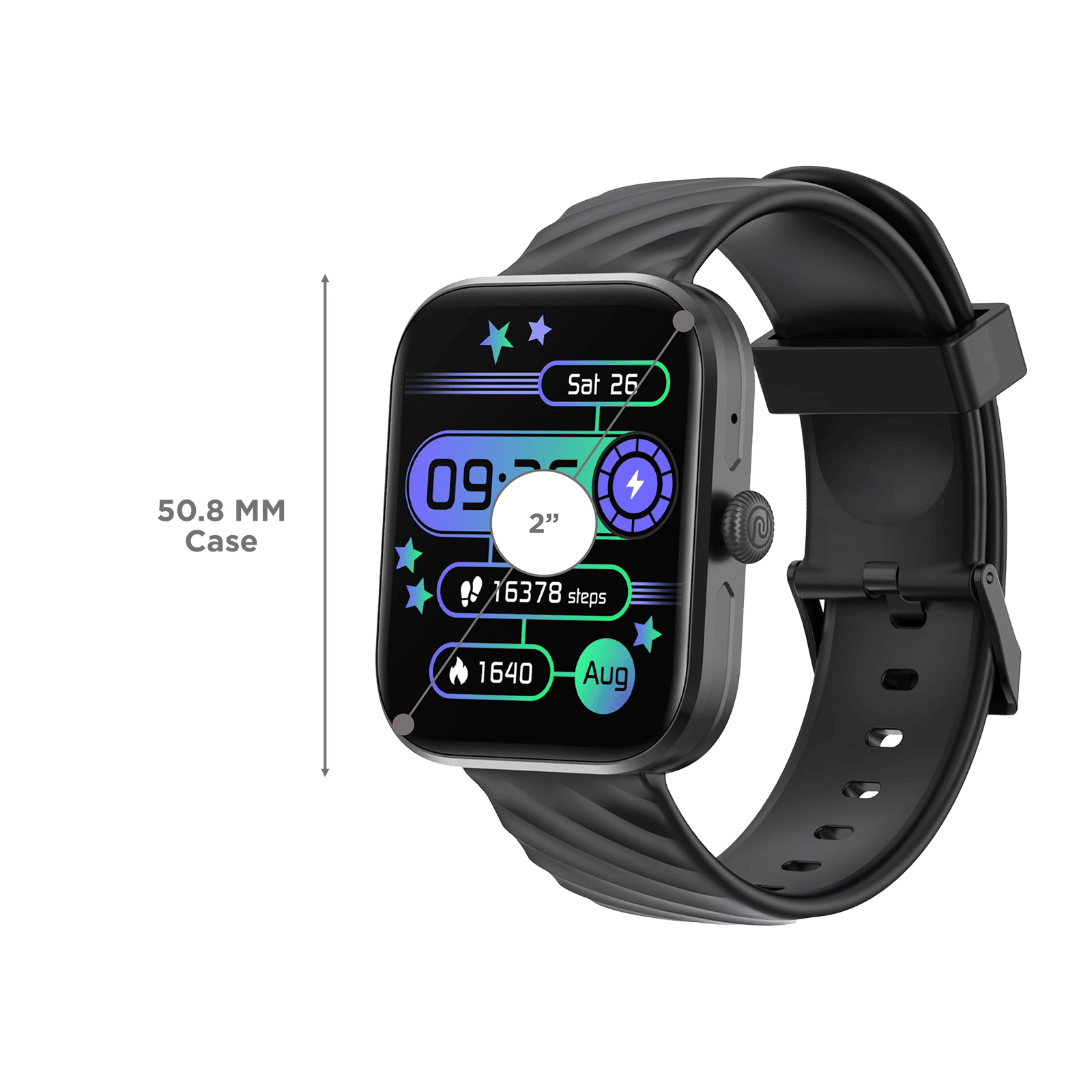 noise ColorFit Spark Smartwatch with Bluetooth Calling (50.8mm TFT HD Display, IP67 Water Resistant, Jet Black Strap) noise ColorFit Spark Smartwatch with Bluetooth Calling (50.8mm TFT HD Display, IP67 Water Resistant, Jet Black Strap)_3