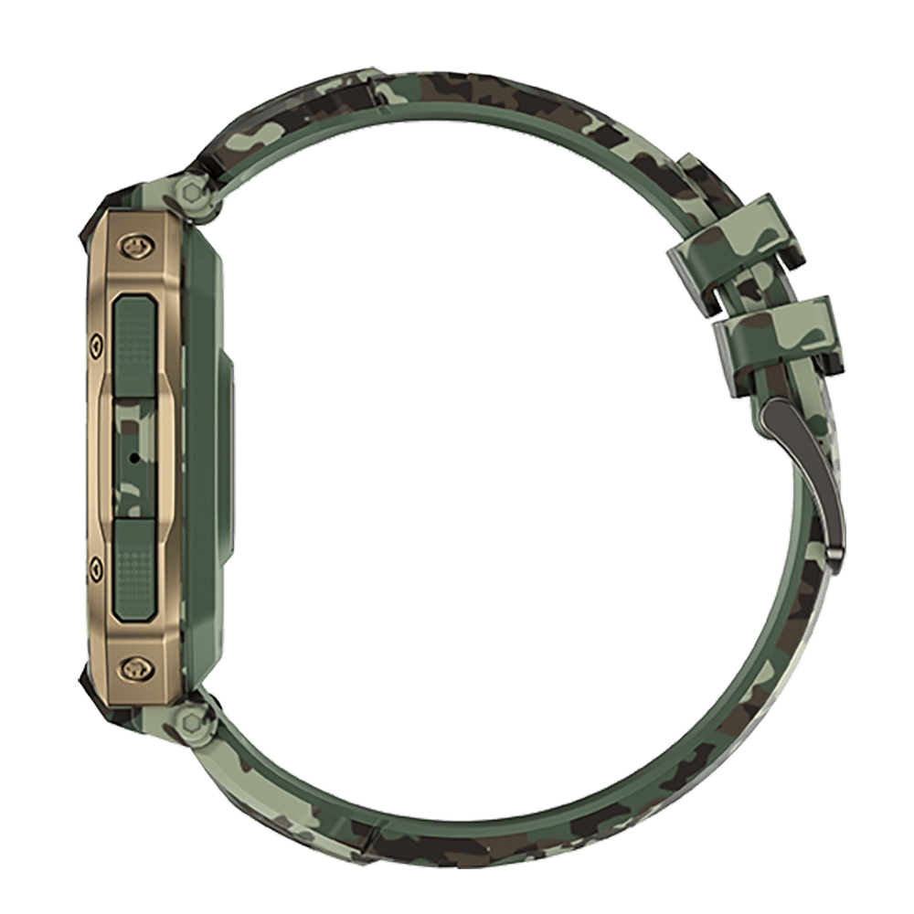 FIRE-BOLTT Commando Smartwatch with Bluetooth Calling (49.5mm AMOLED Display, IP68 Water Resistant, Camo Green Strap)_7