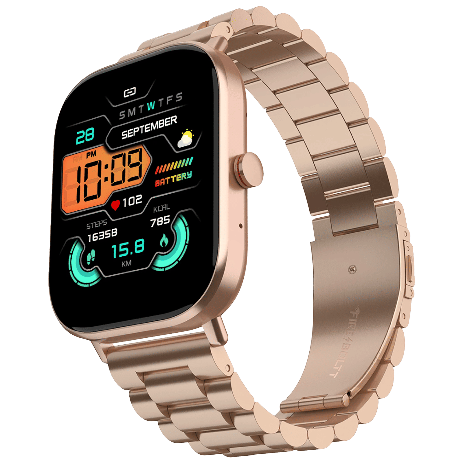 FIRE-BOLTT Starlight Smartwatch with Bluetooth Calling (51mm TFT HD Display, IP68 Water Resistant, Rose Gold Strap) FIRE-BOLTT Starlight Smartwatch with Bluetooth Calling (51mm TFT HD Display, IP68 Water Resistant, Rose Gold Strap)_4