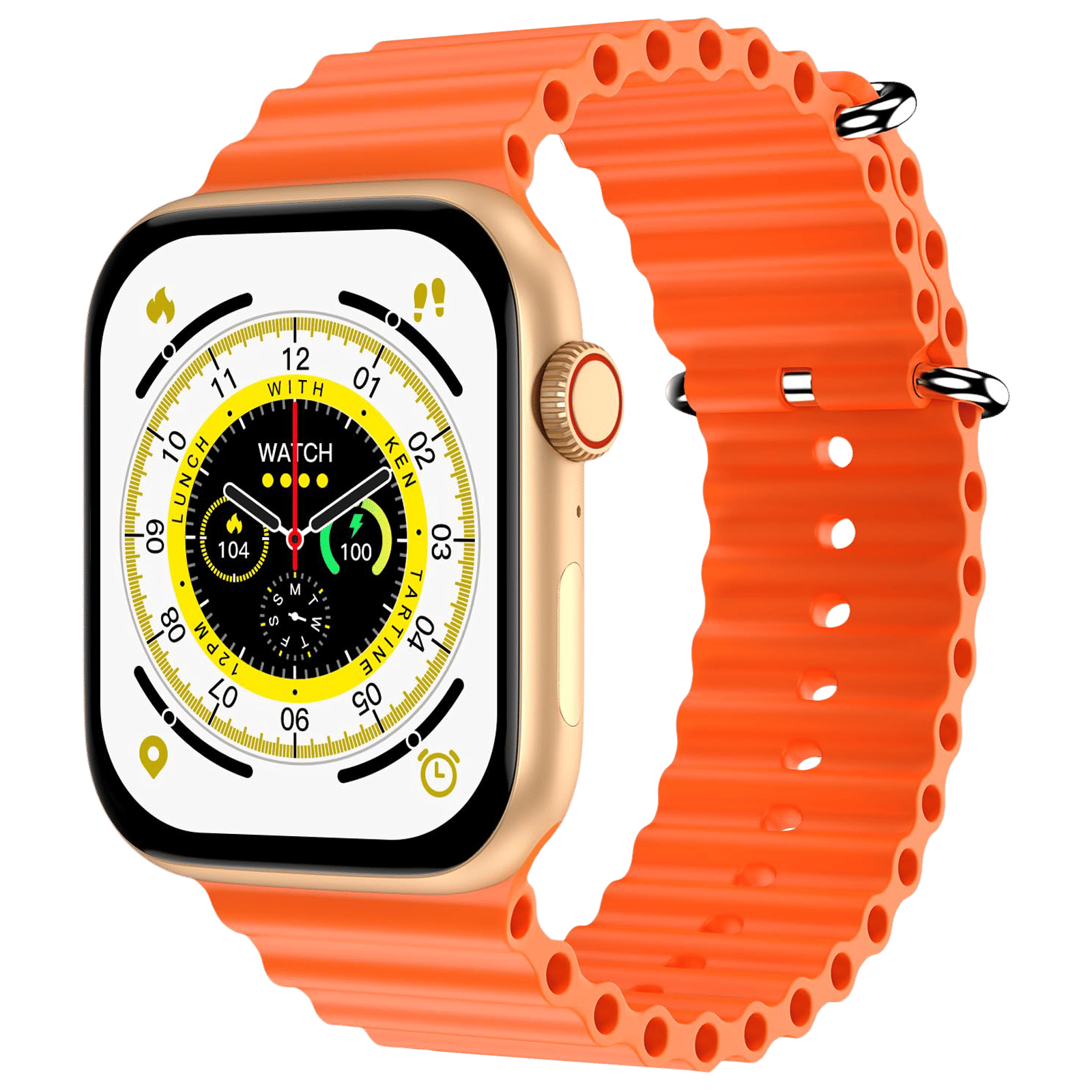 FIRE-BOLTT Vogue Smartwatch with Bluetooth Calling (52mm Display, IP68 Water Resistant, Orange Strap) FIRE-BOLTT Vogue Smartwatch with Bluetooth Calling (52mm Display, IP68 Water Resistant, Orange Strap)_1